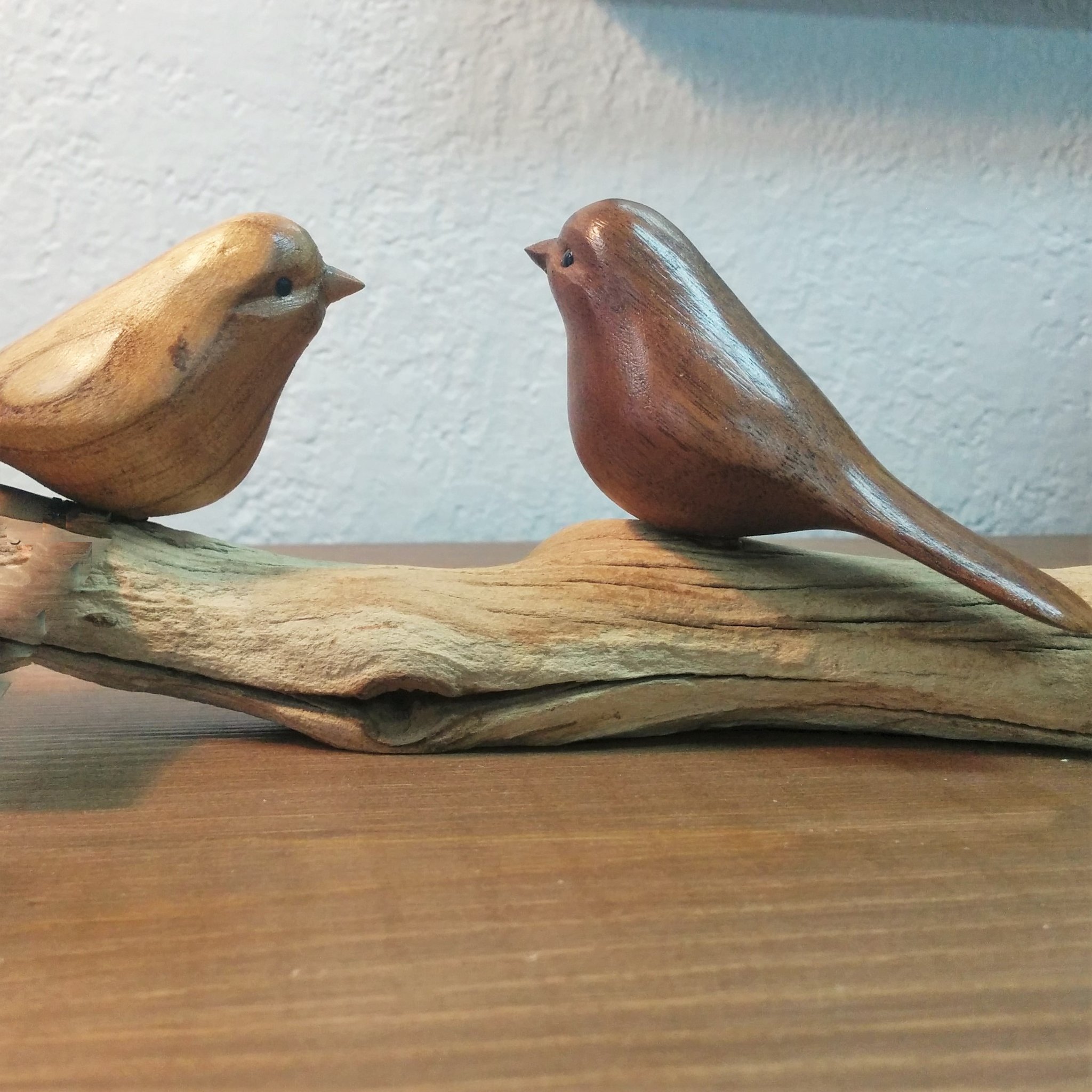 Wooden birds photo