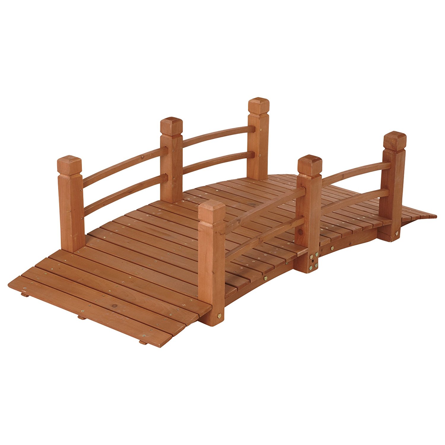 Amazon.com : Wooden Garden Bridge, Model# KMG100858-WP : Garden ...