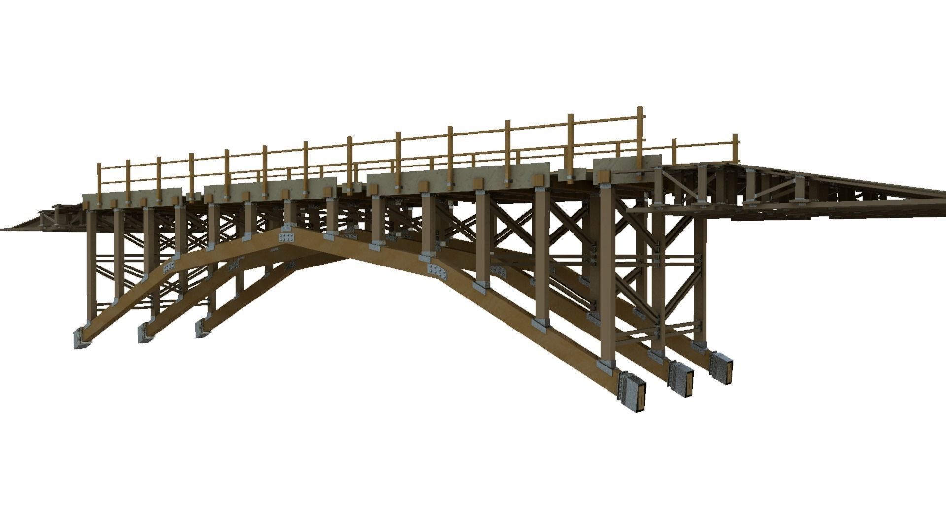 Wooden Bridge 3D | CGTrader