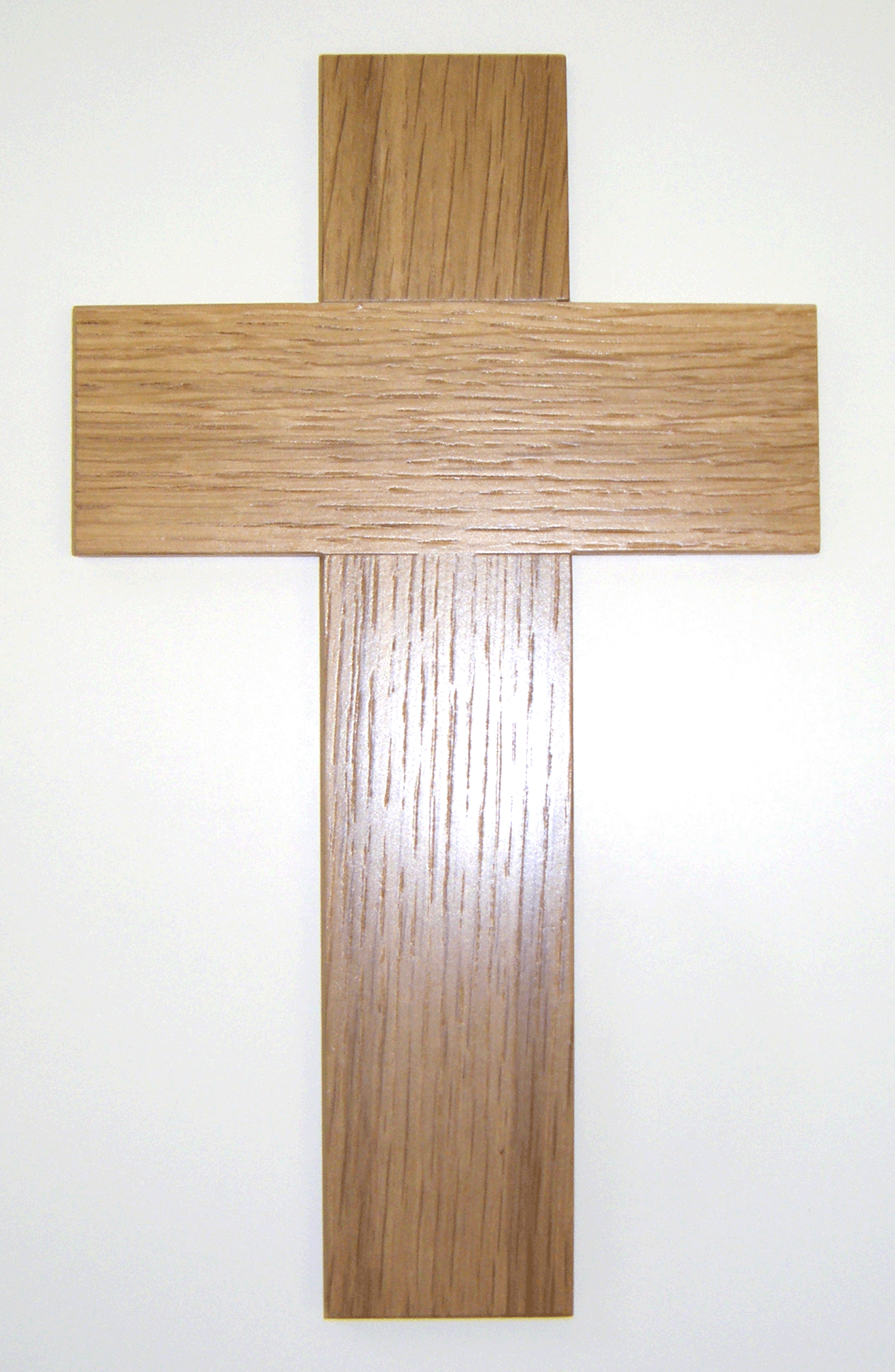 8 inch Solid Oak Wooden Cross