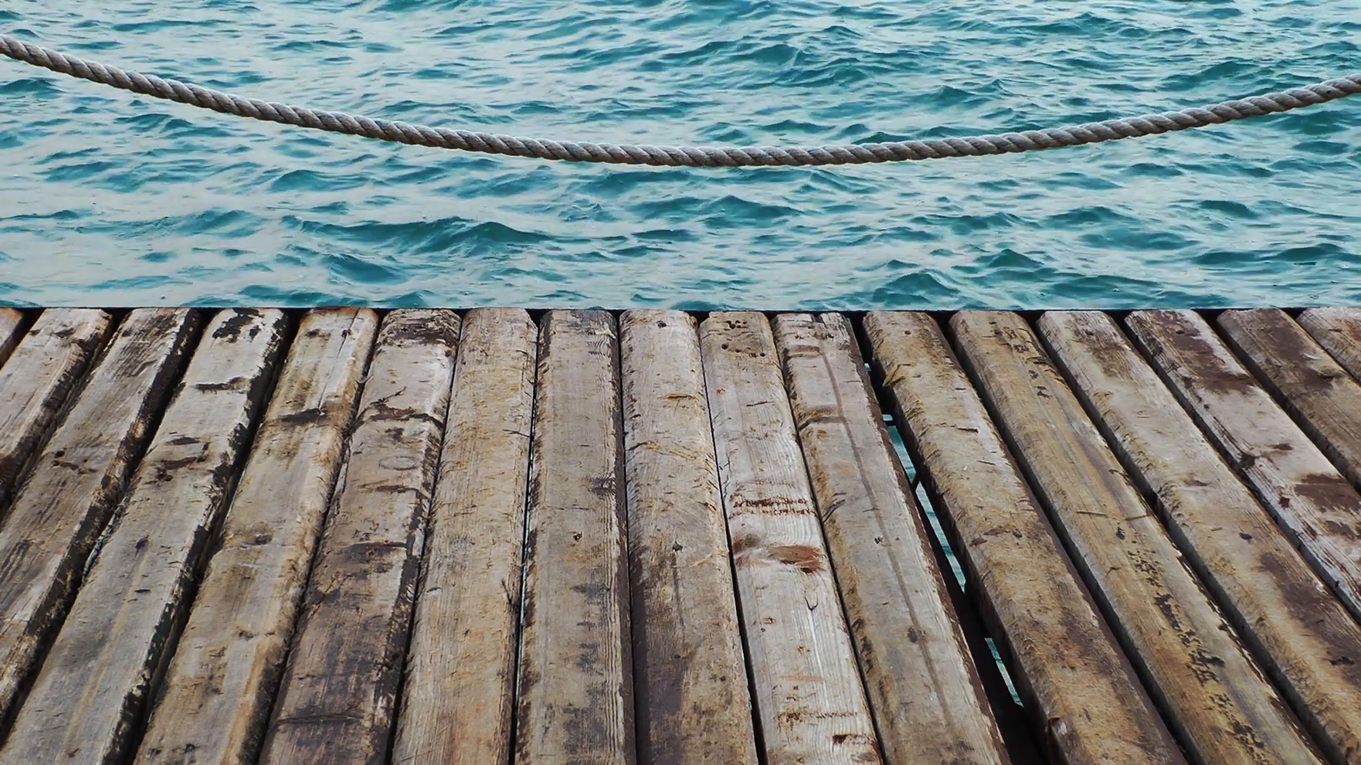 The Wooden Dock and Sea Stock Video Footage - VideoBlocks