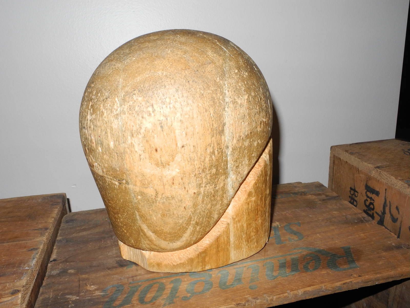 Fabulous Old Hat Mold. Hat Form. Milliners Wood Hat Form. Wooden Hat ...