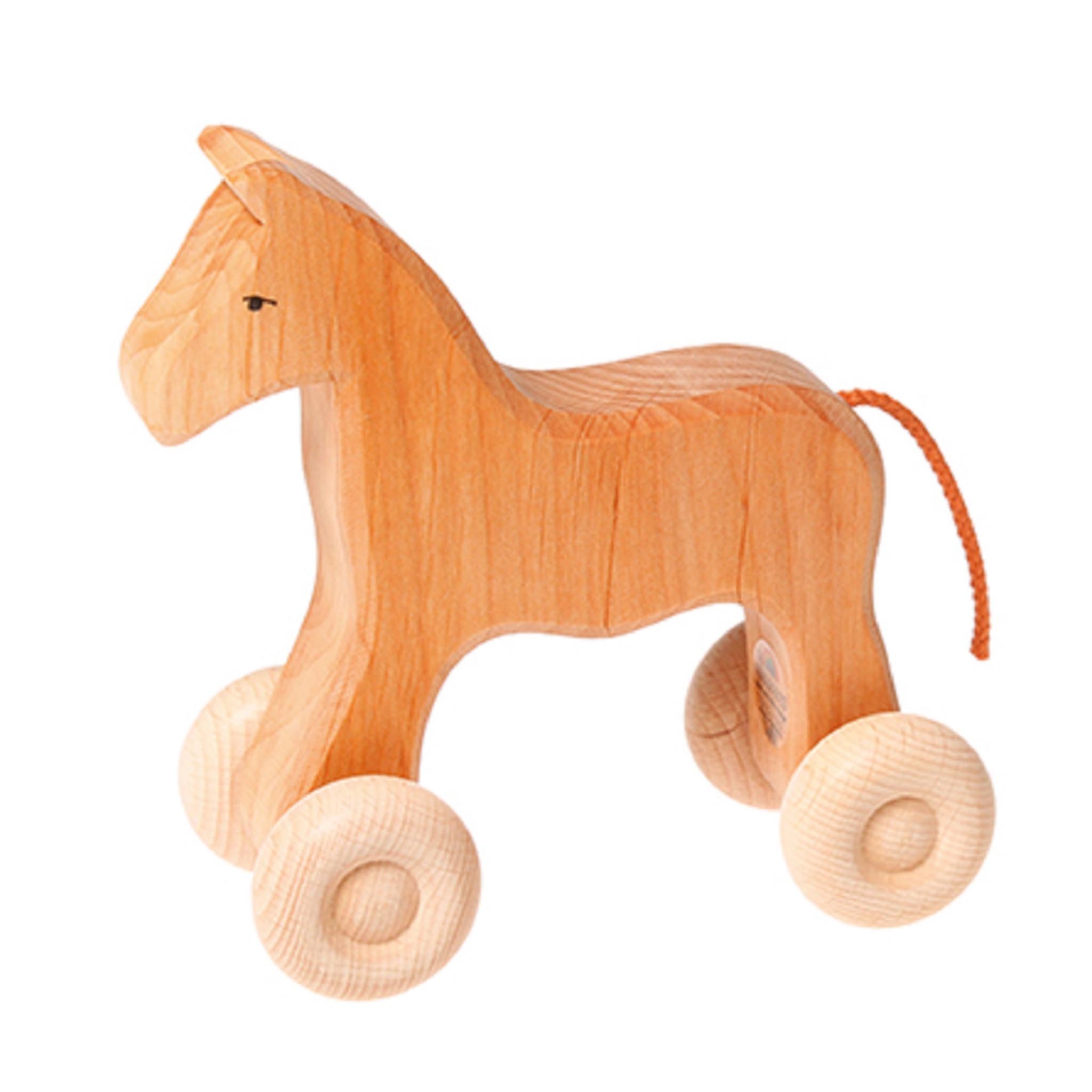 Grimm's wooden horse [large] – One Hundred Toys