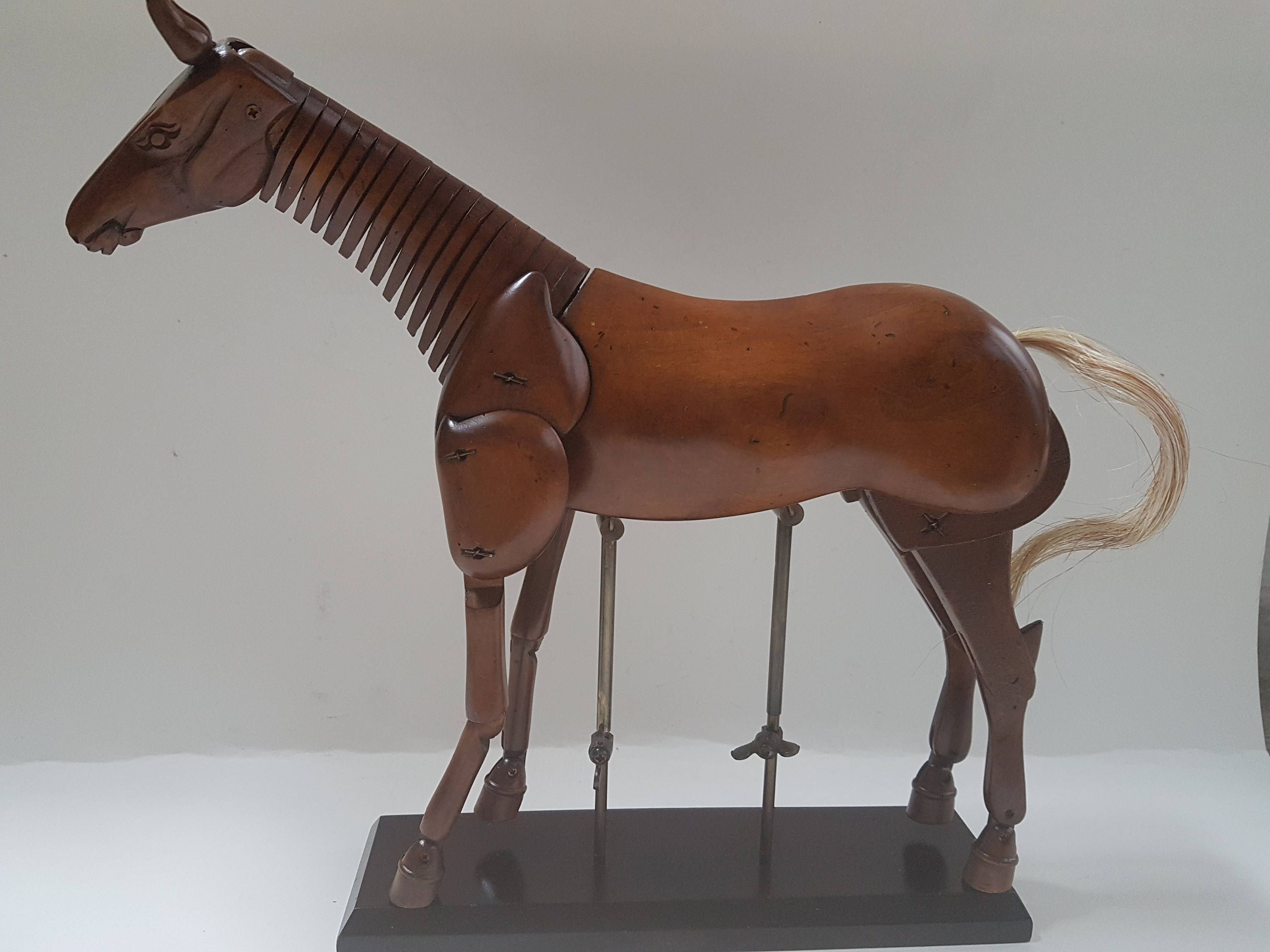 20th Century French Articulated Horse Wooden Artist's Model Horse ...
