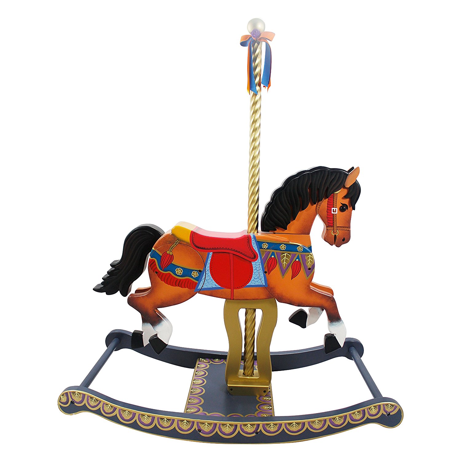 Amazon.com: Teamson Kids - Carousel Style Hand Painted Wooden ...
