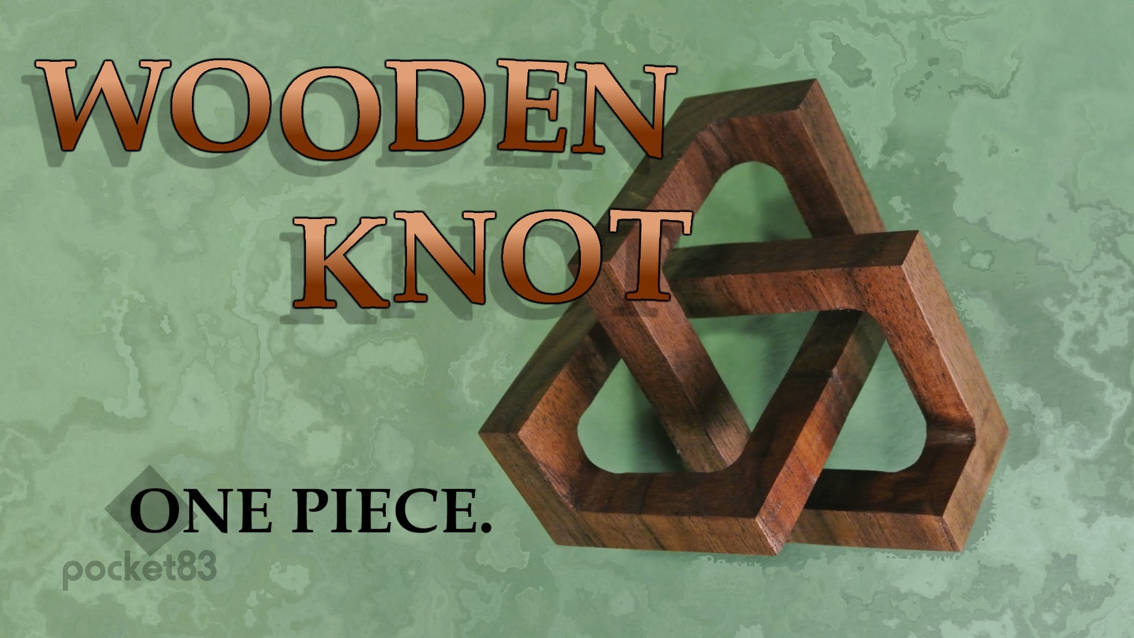 Making a cubic trefoil knot from solid wood - YouTube