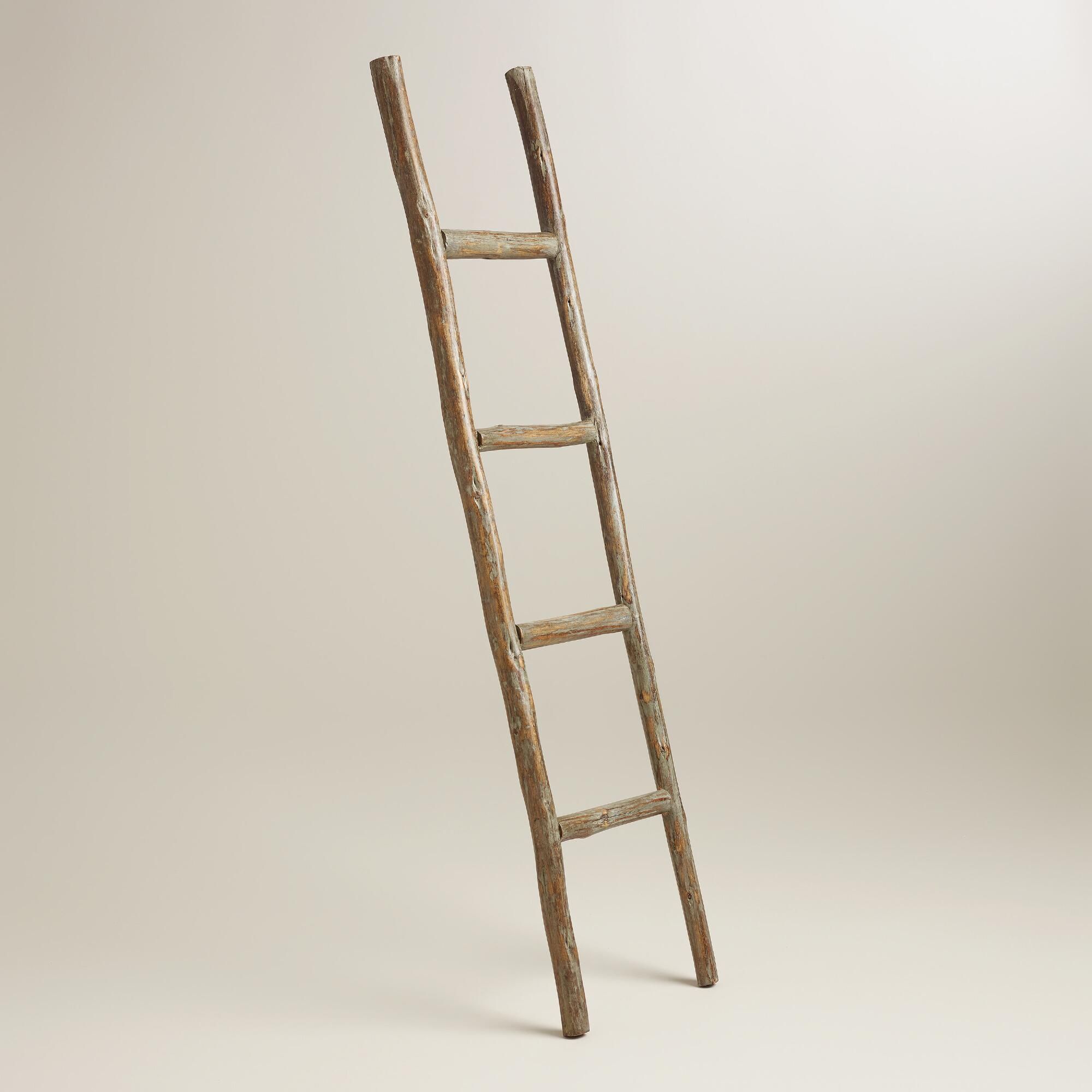 Luxury Rustic Wooden Ladder - hypermallapartments