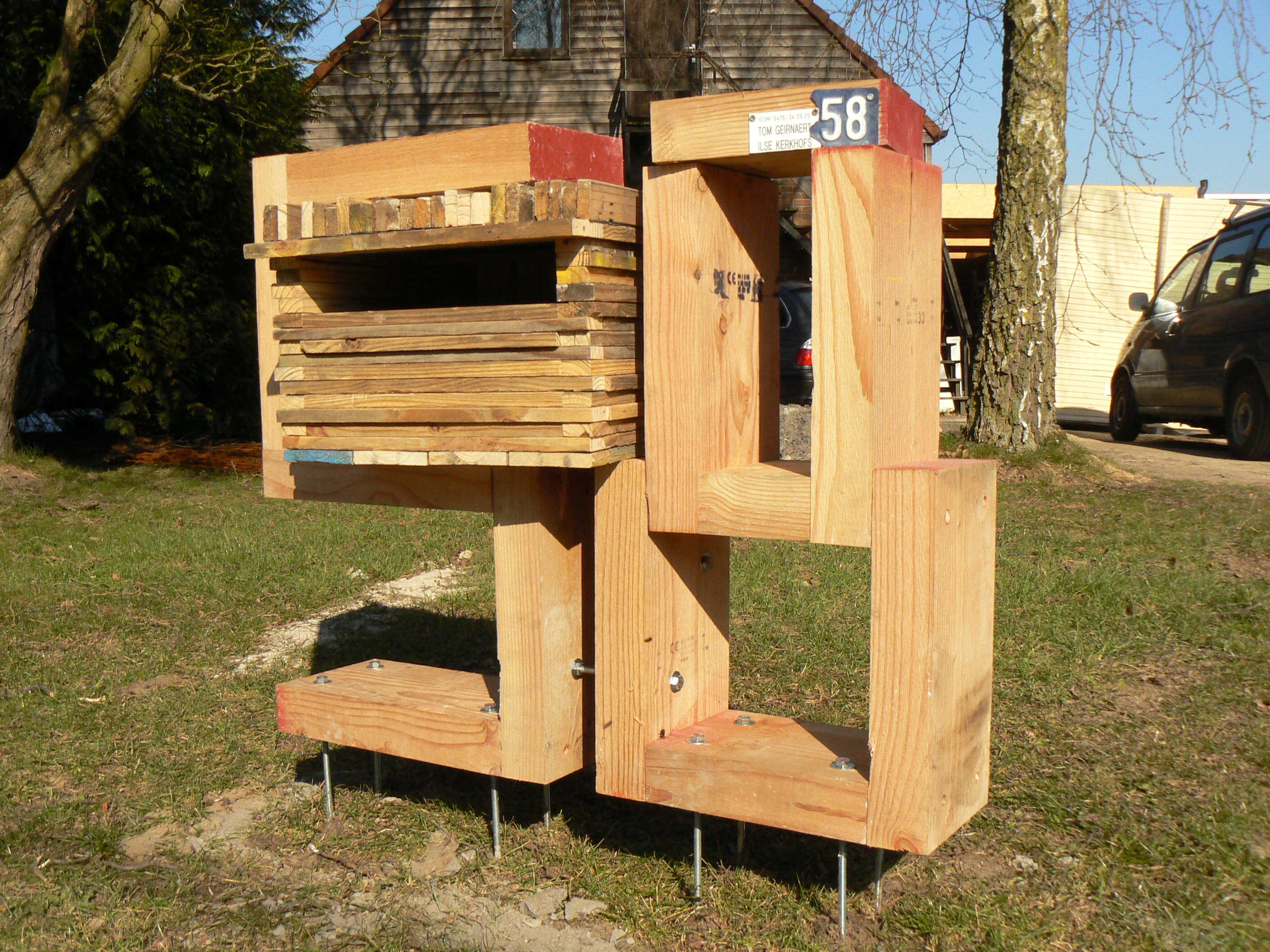 Wooden Mailbox • Recyclart