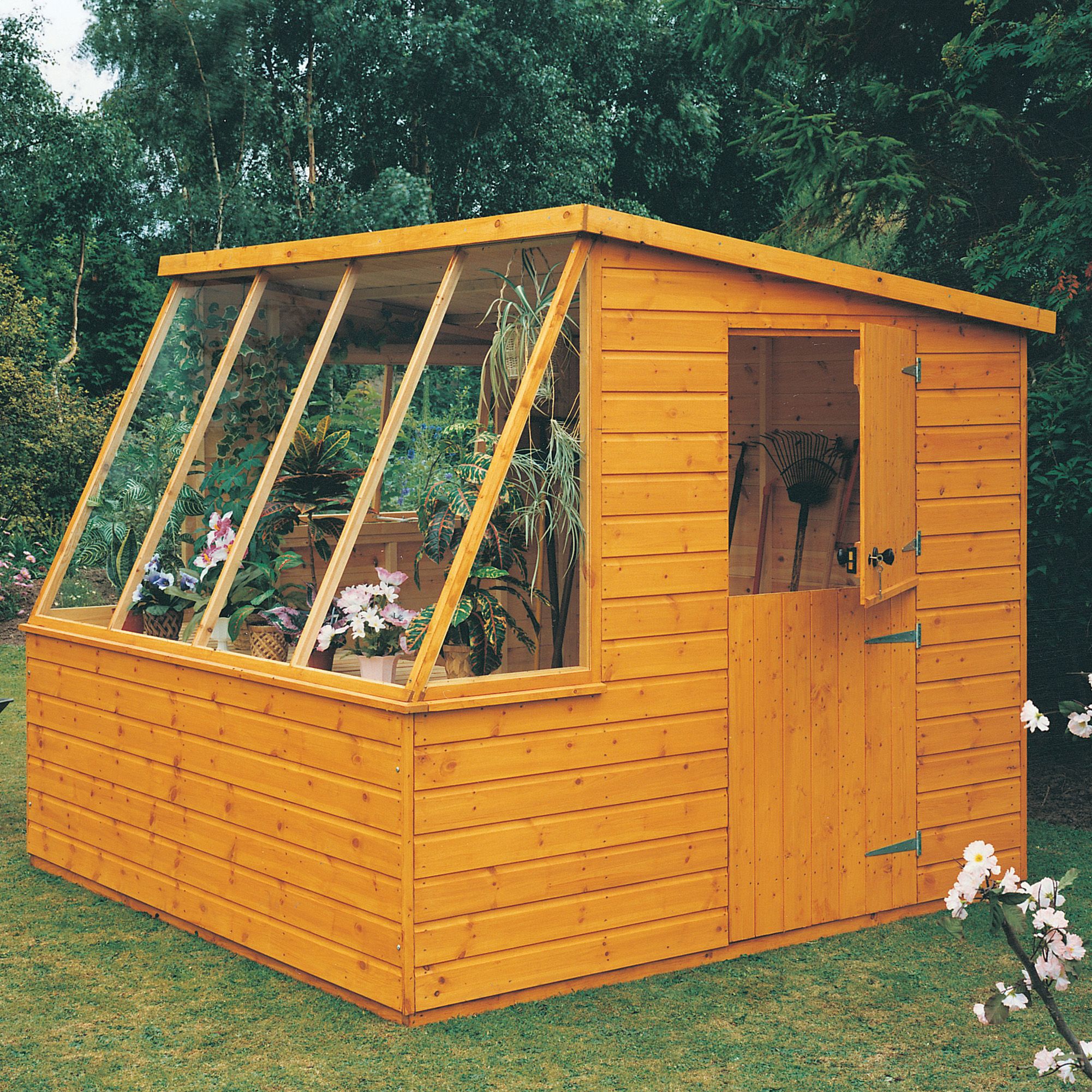 8x6 Iceni Pent Shiplap Wooden Shed | Departments | DIY at B&Q