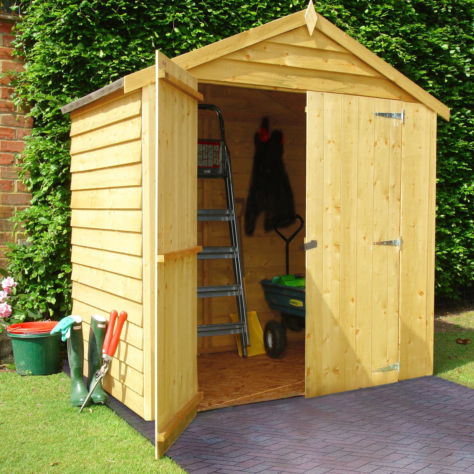 6X4 Apex Overlap Wooden Shed