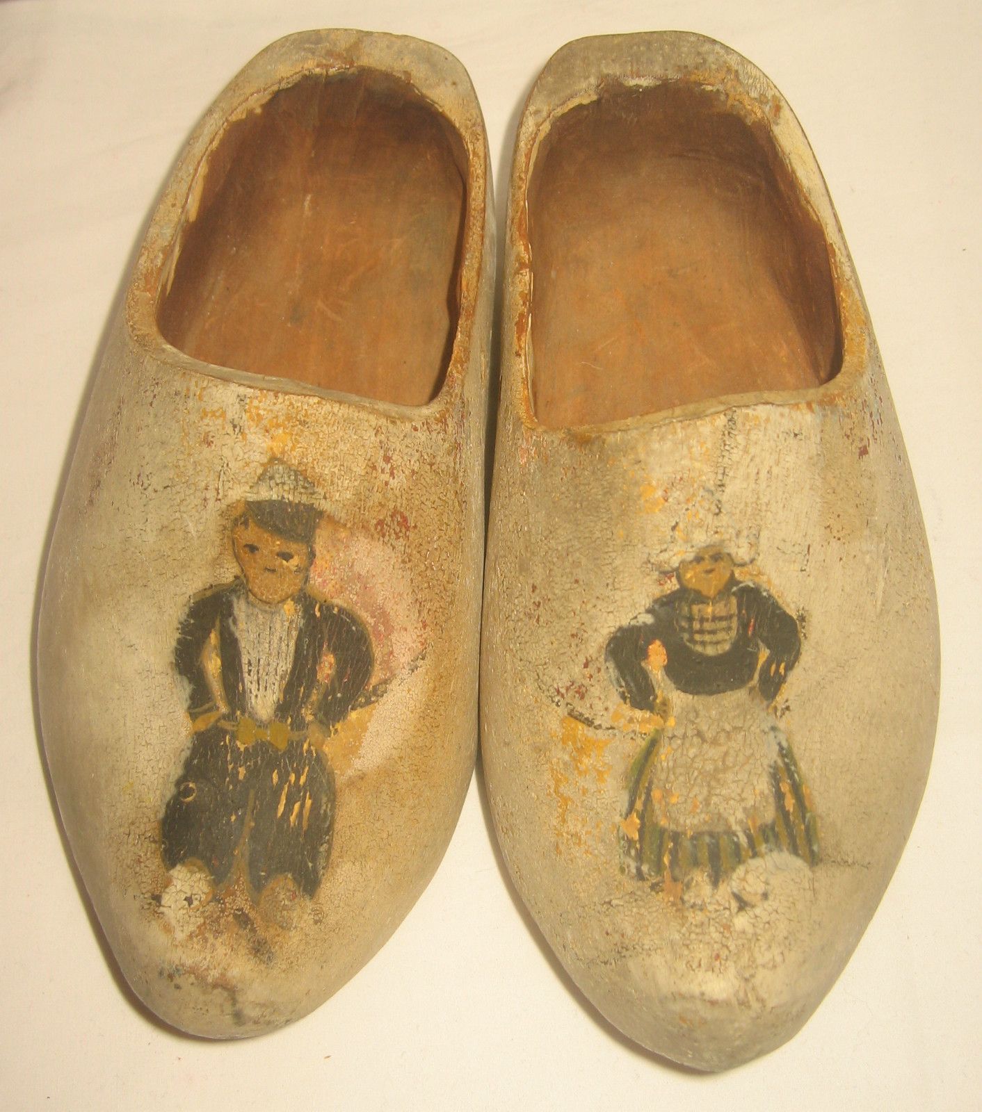 Antique Childrens Child Wood Dutch Shoes | Wooden Shoes | Pinterest ...