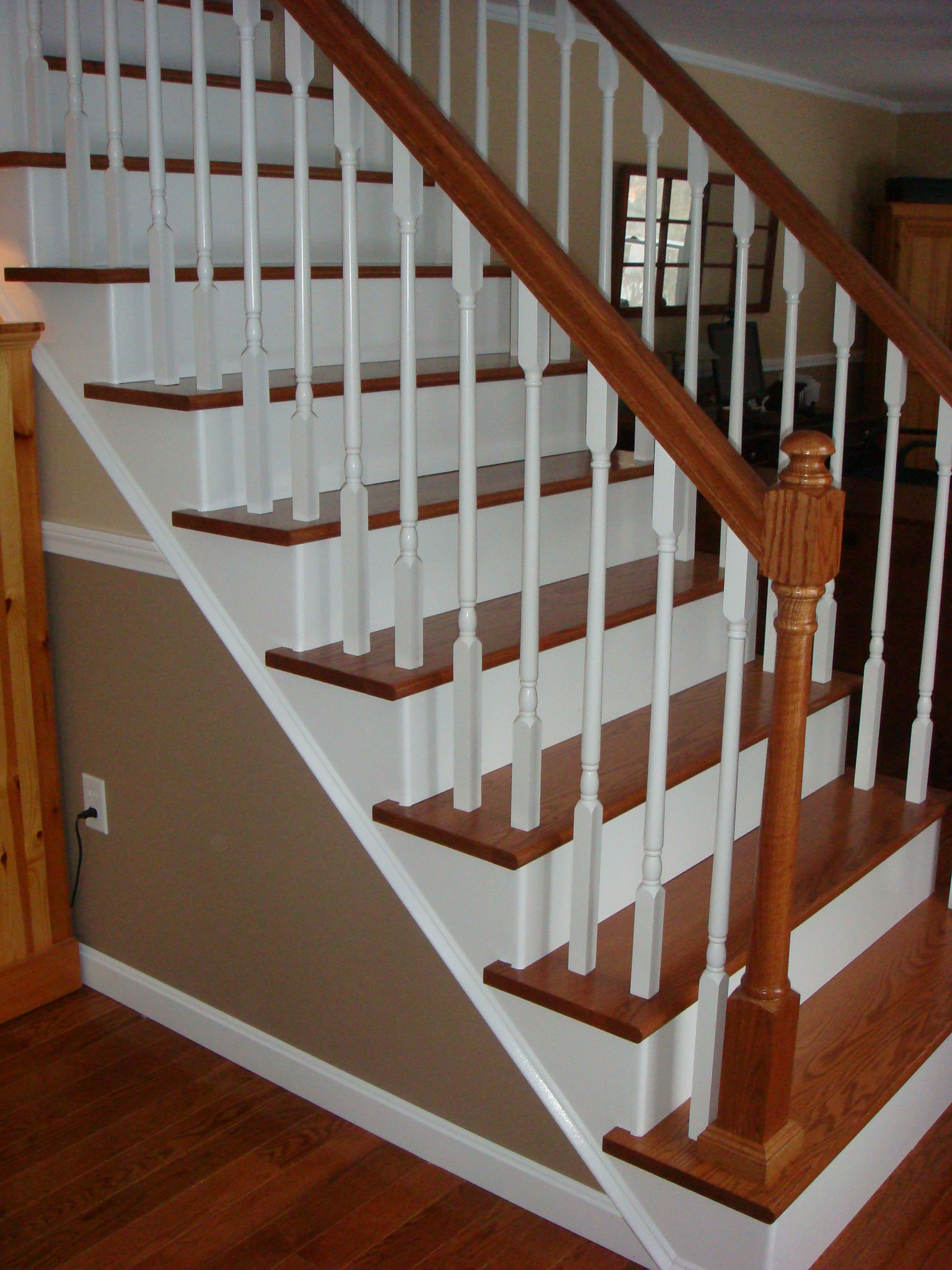 Remodelaholic Top Ten Stair Makeovers And Link Party Wooden ...