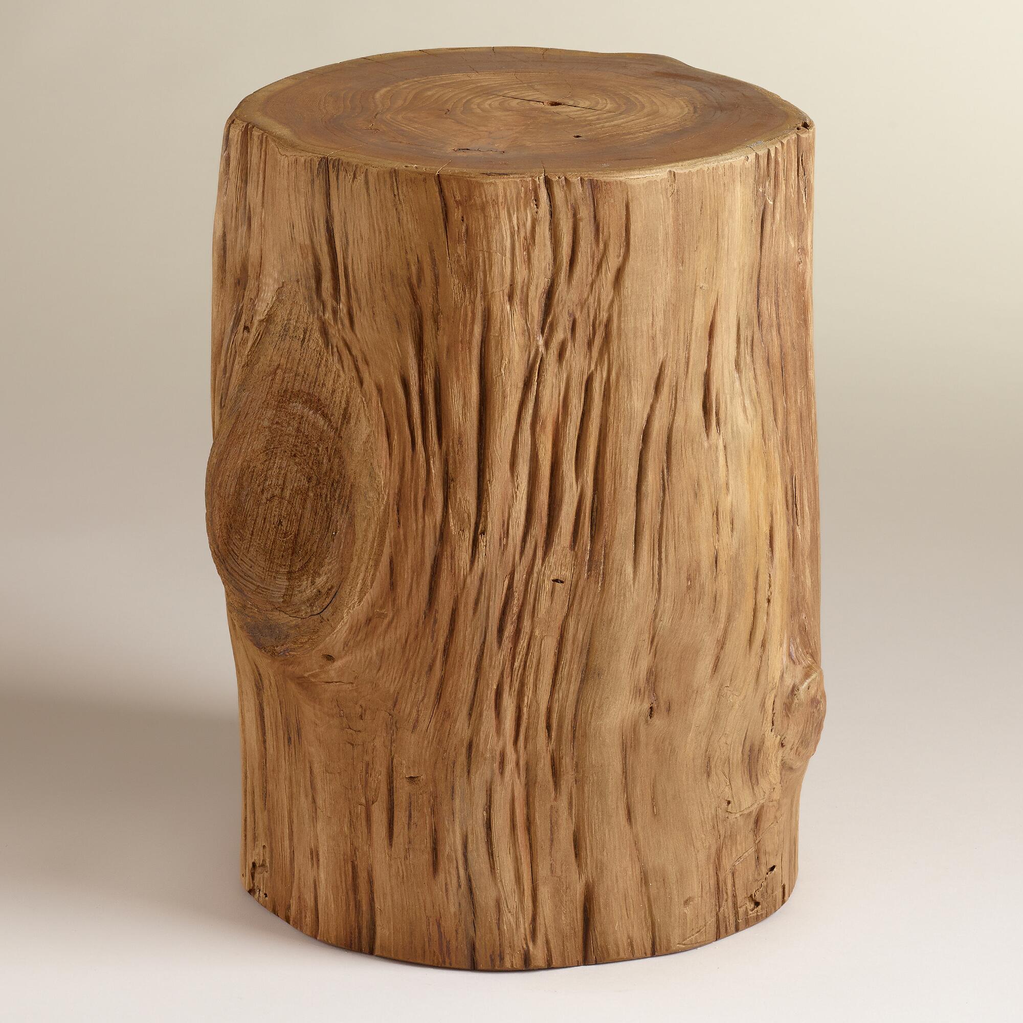Teak Tree Stump Table | World Market