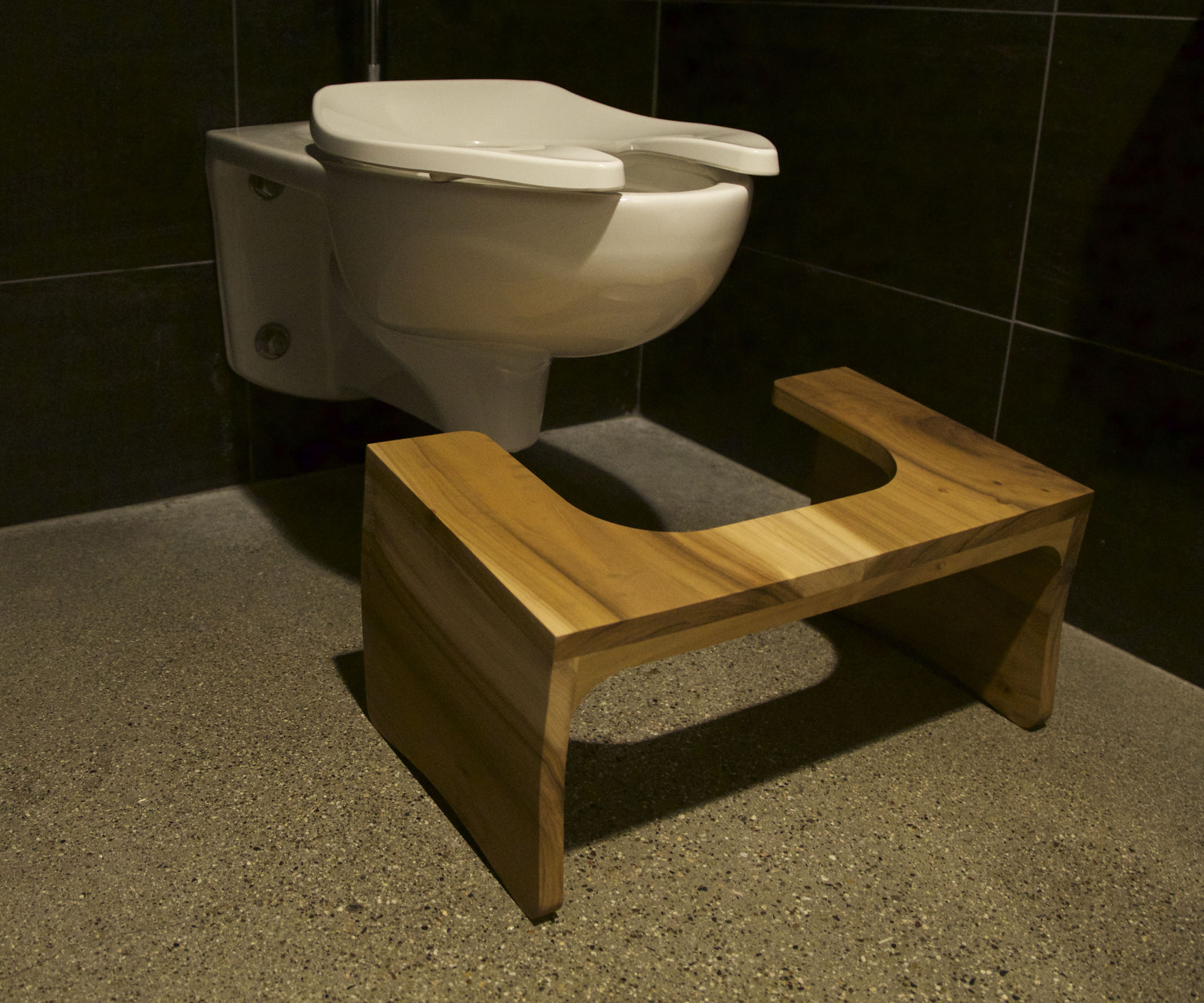 Fancy Wooden Toilet Stool