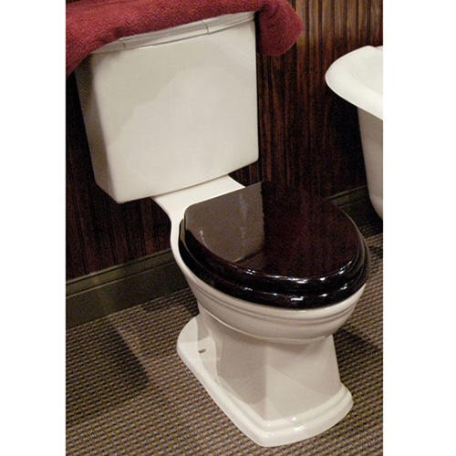 Luxury Toilet Seat - Dark Walnut - Bathroom