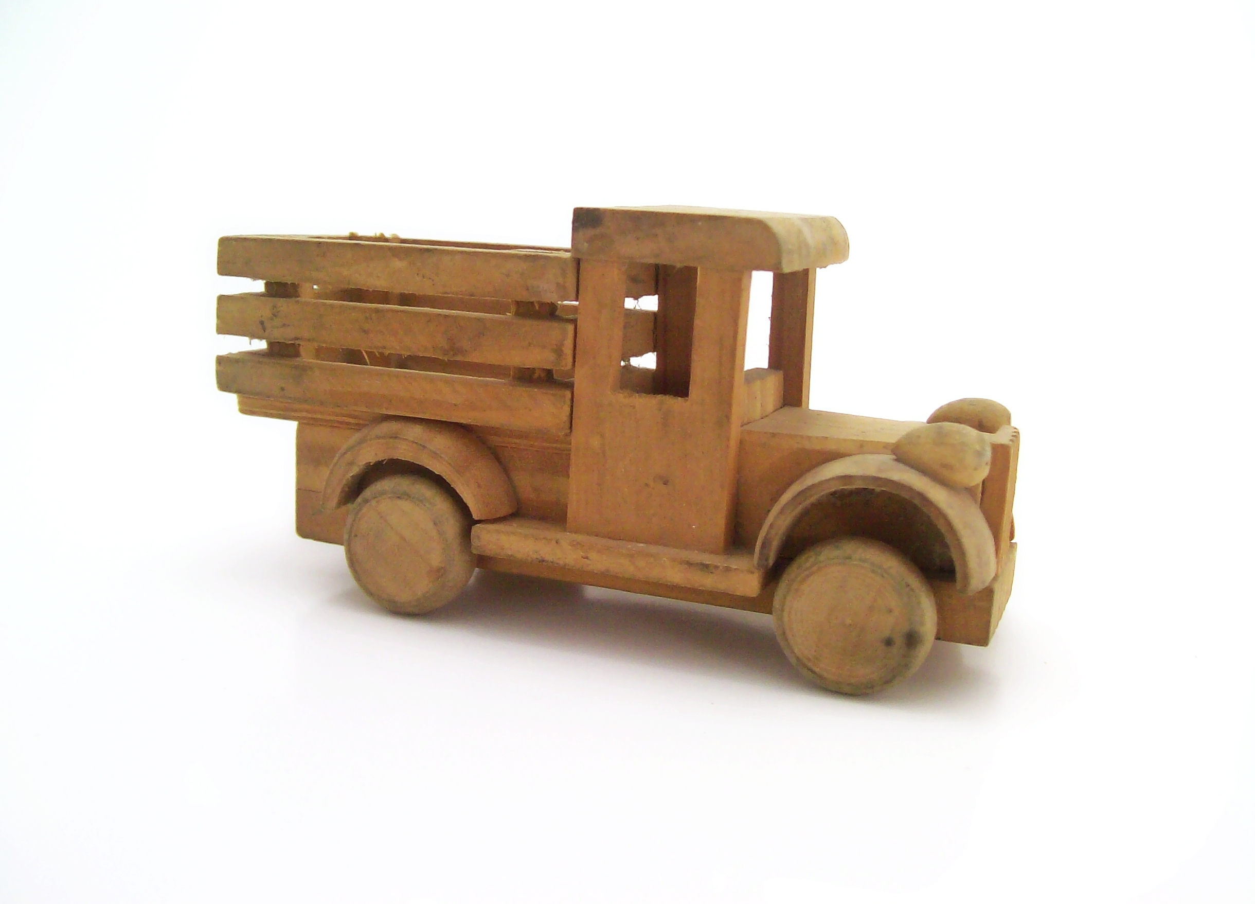 Wooden truck, Brown, Car, Fun, Isolated, HQ Photo