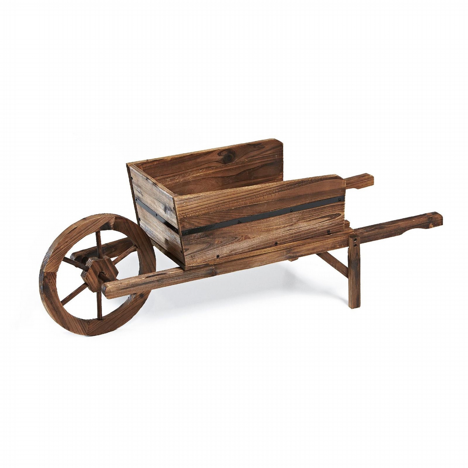 Wooden wheelbarrow photo