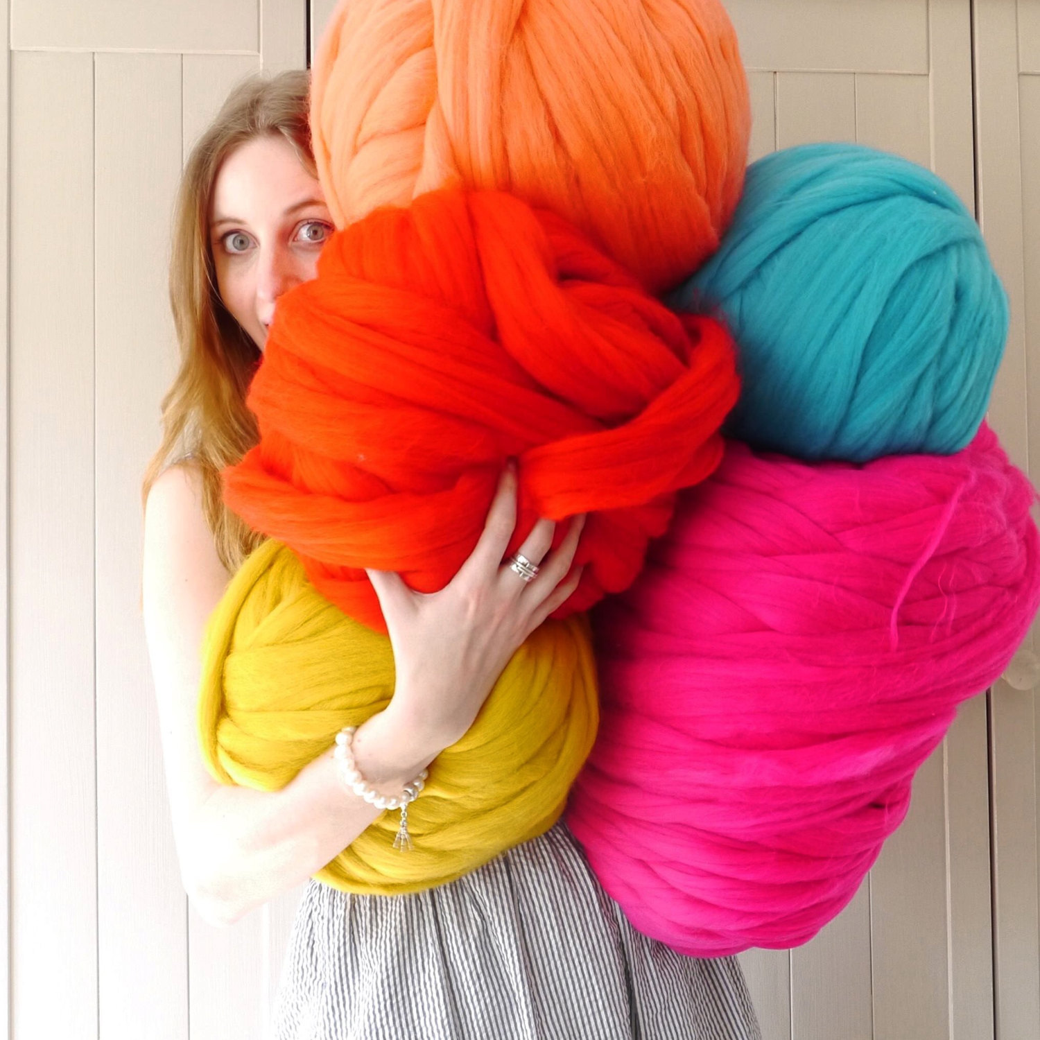 Merino Wool Super Chunky Yarn 30 Colours extreme knitting