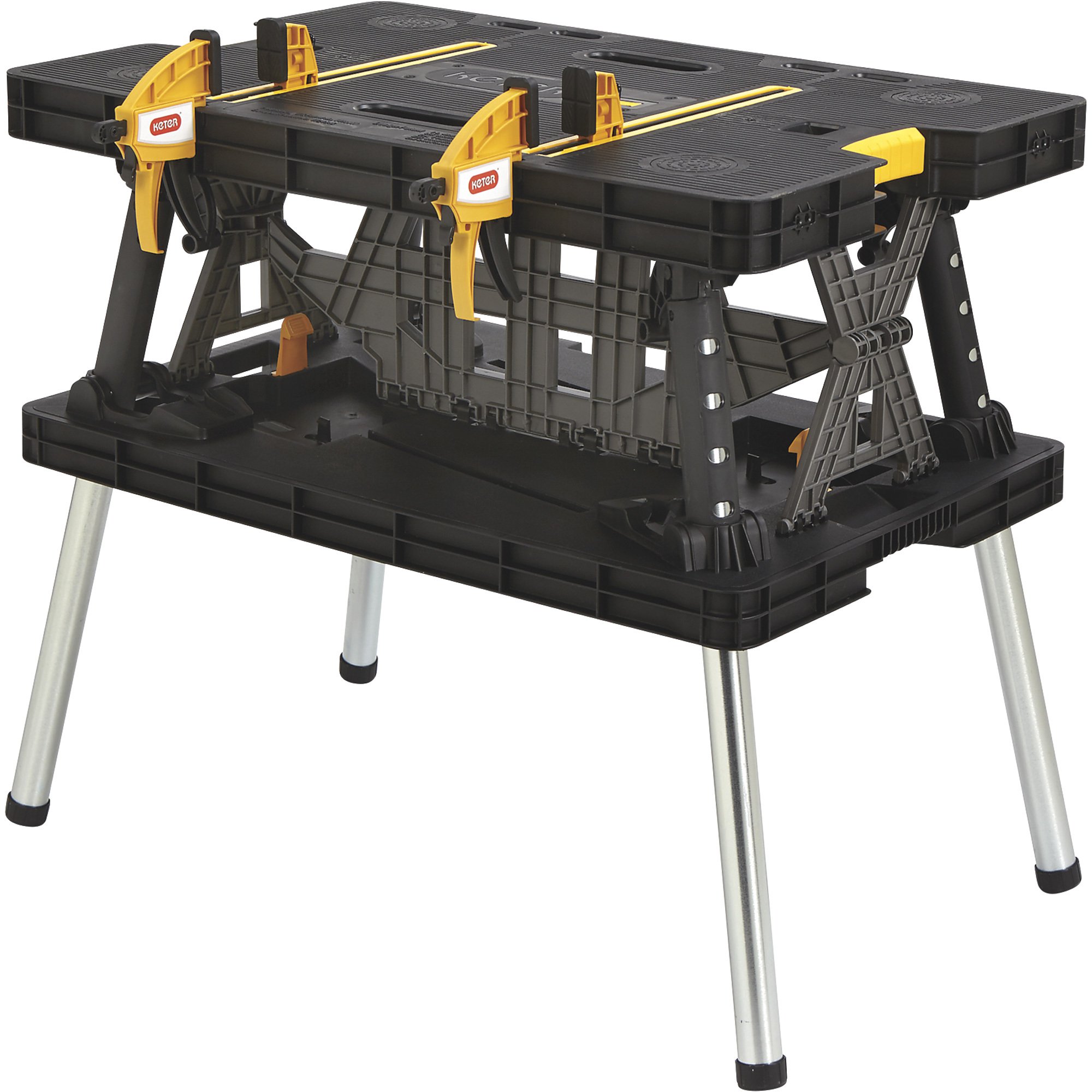 FREE SHIPPING — Keter Folding Work Table — 33 1/2in.L x 21 3/4in.W x ...