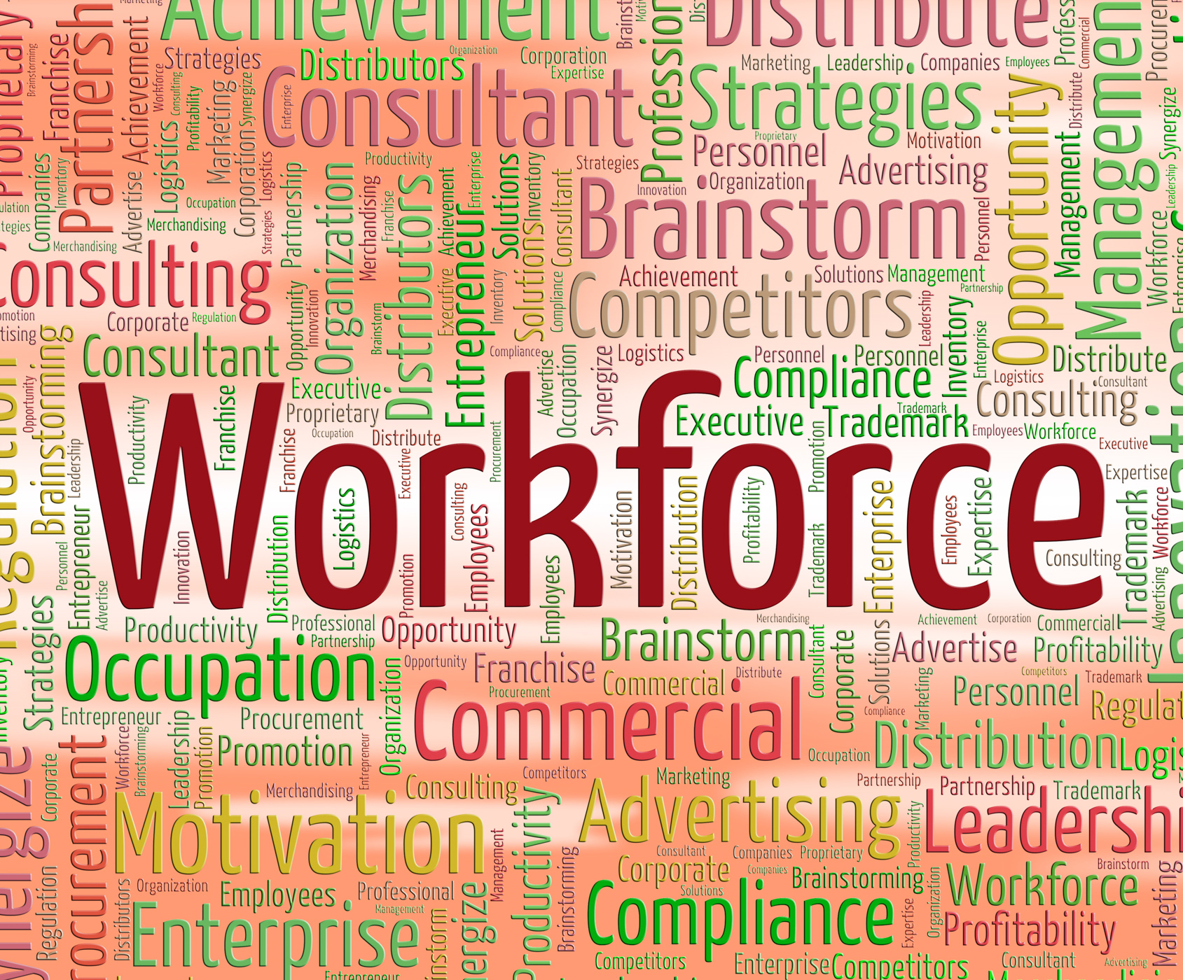 Workforce word represents staff wordclouds and wordcloud photo