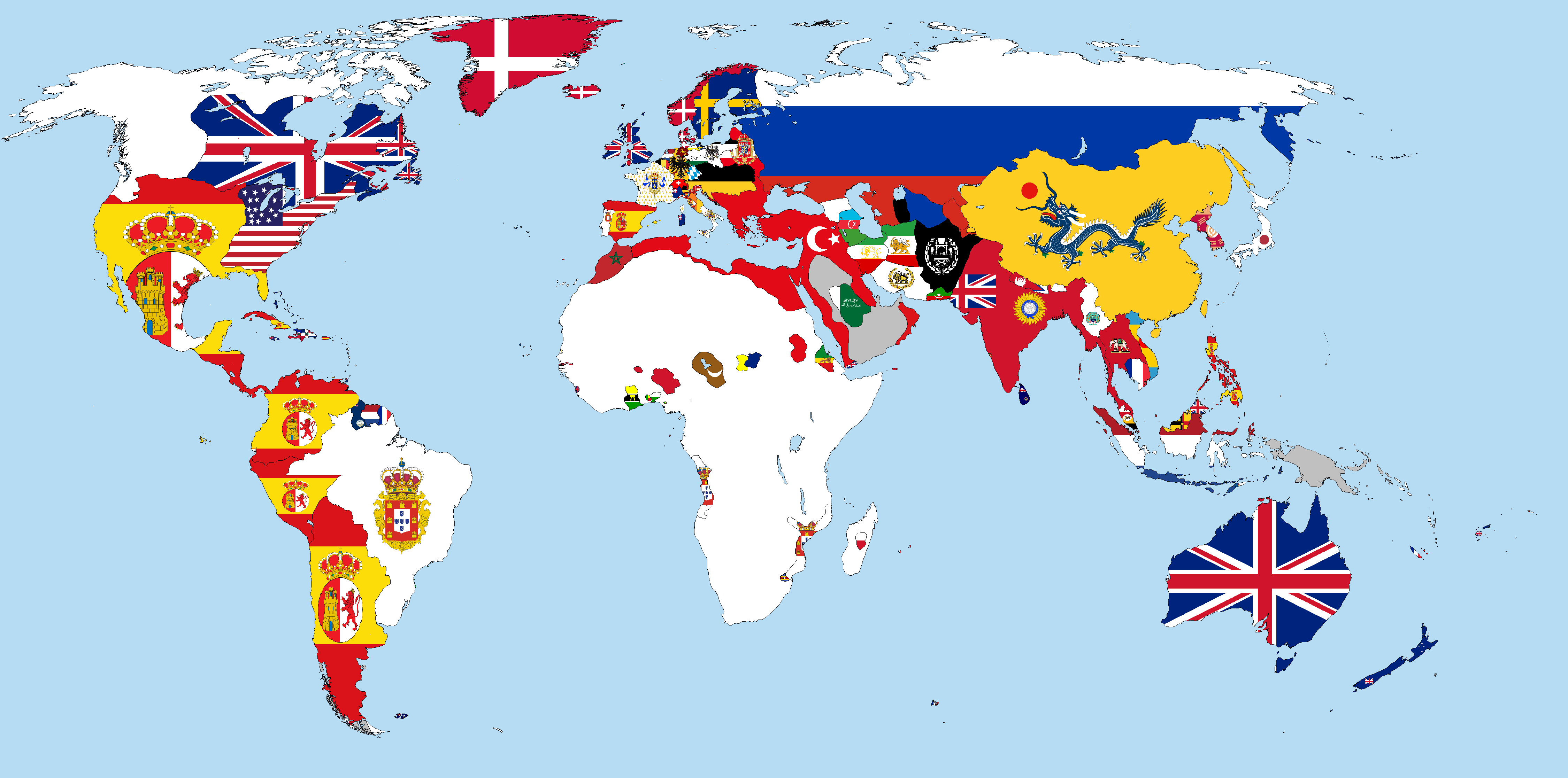 World Flag Map 4 