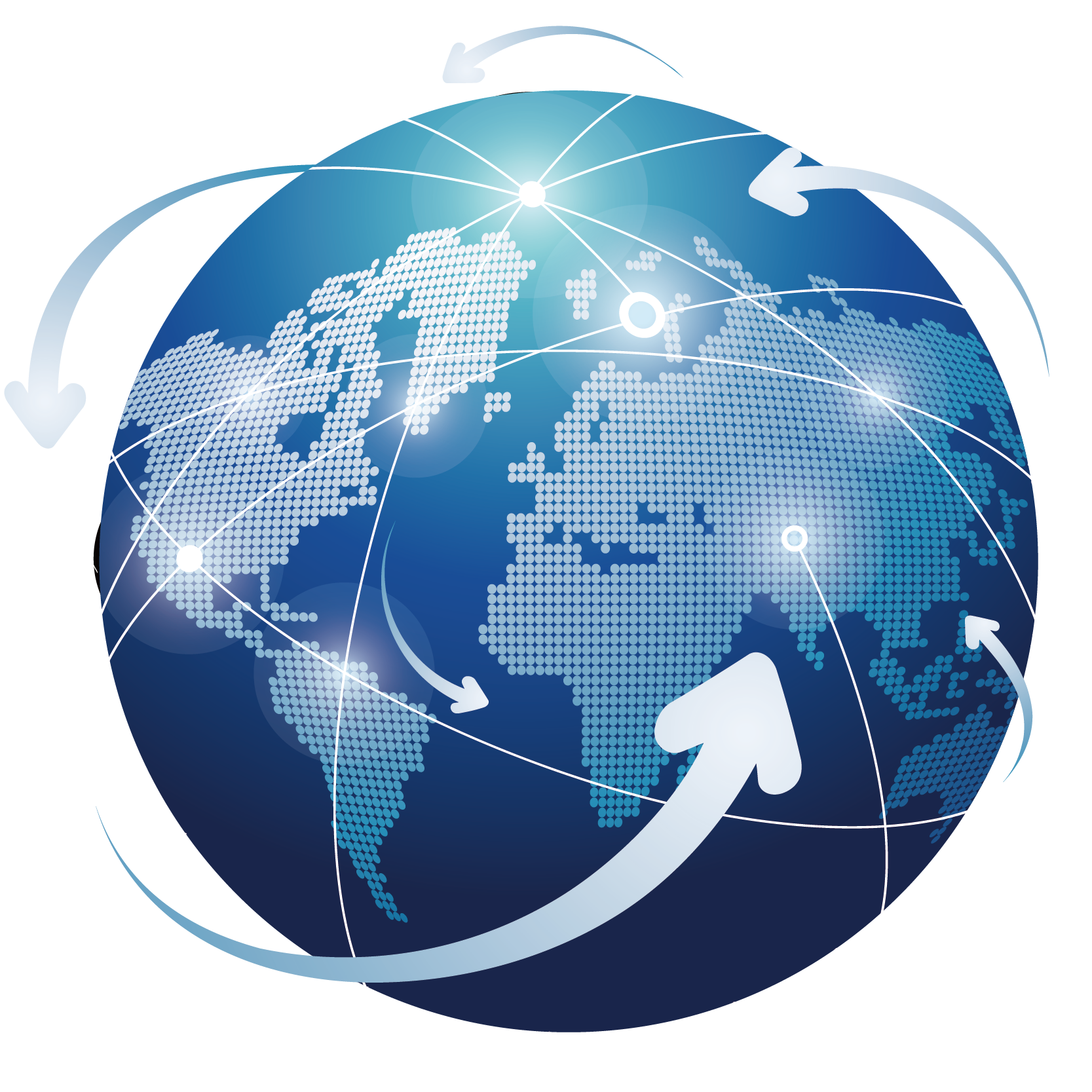 Globe Logo Clip art - White signal orbit the Earth 1667*1667 ...