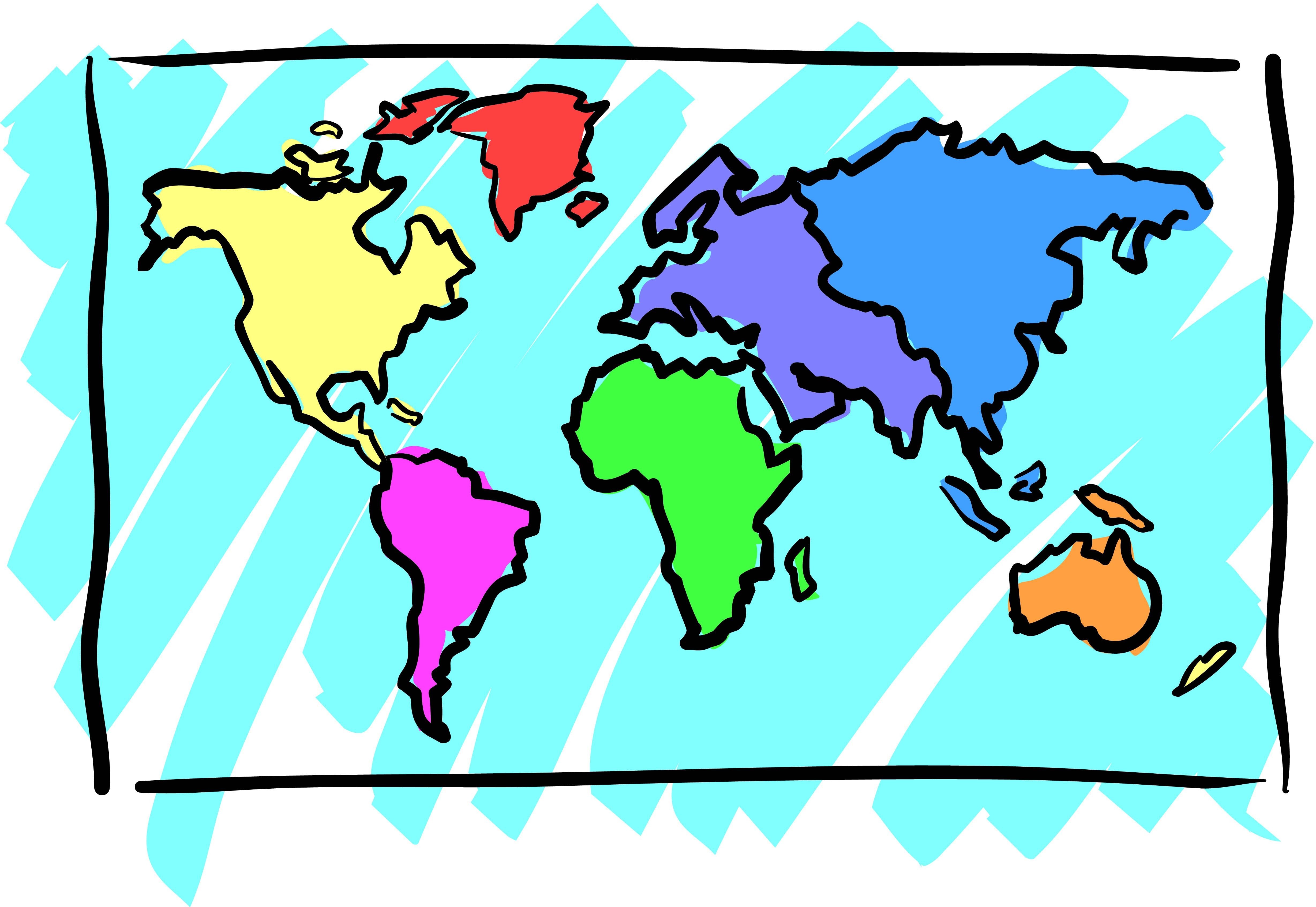 Free World Map Clip Art Images New World Map Clipart Free Download ...