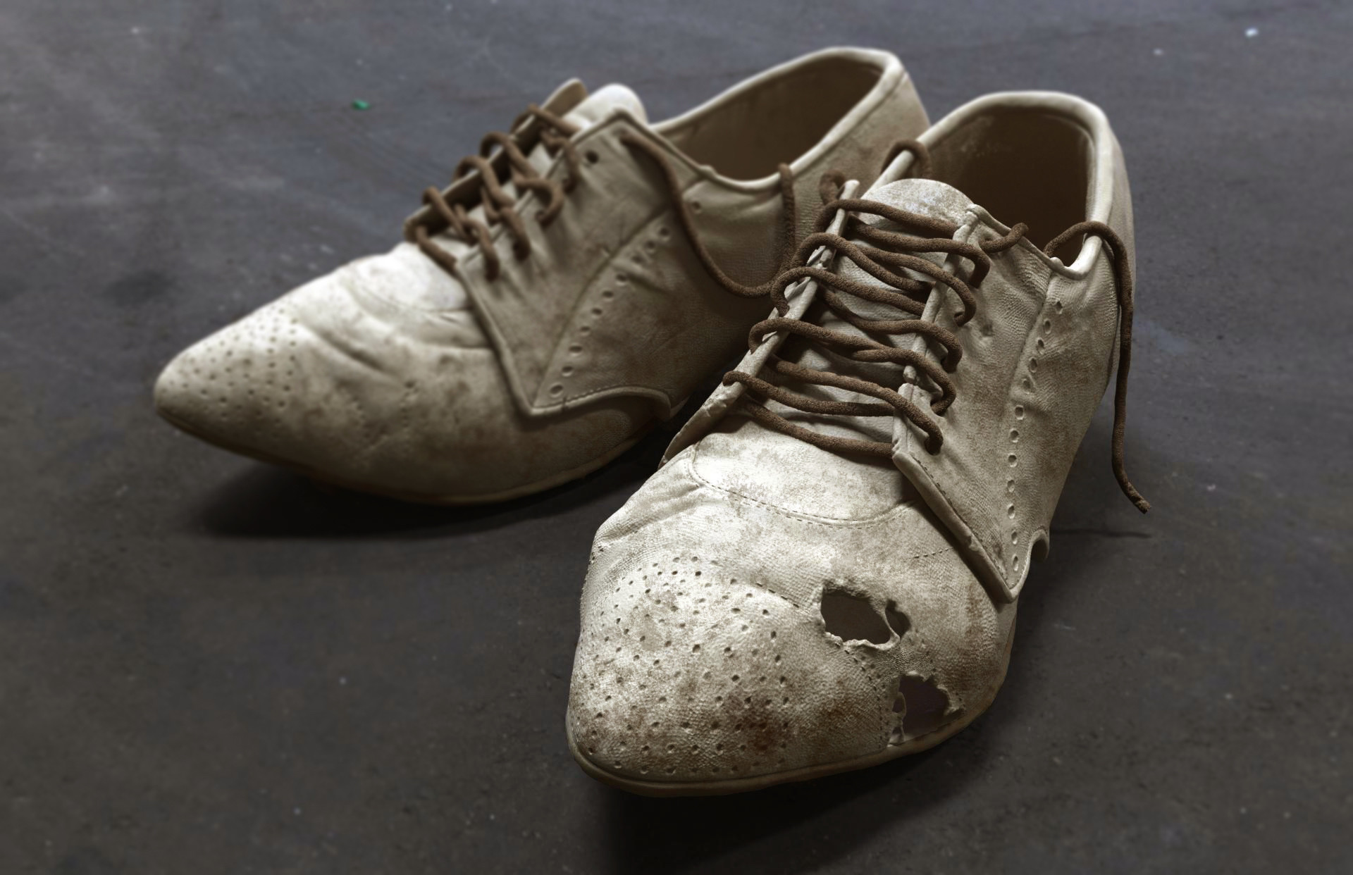 Shunzi Gao - Worn-out leather shoes