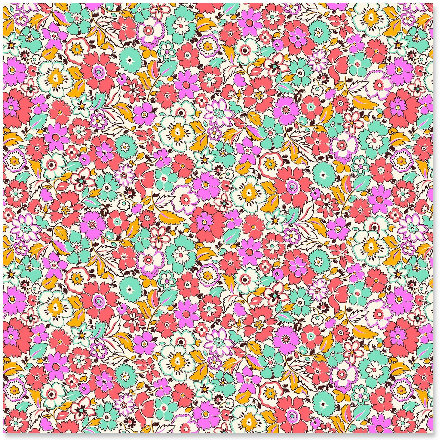 Mini Floral Print Wrapping Paper Roll, 27 sq. ft. - Wrapping Paper ...
