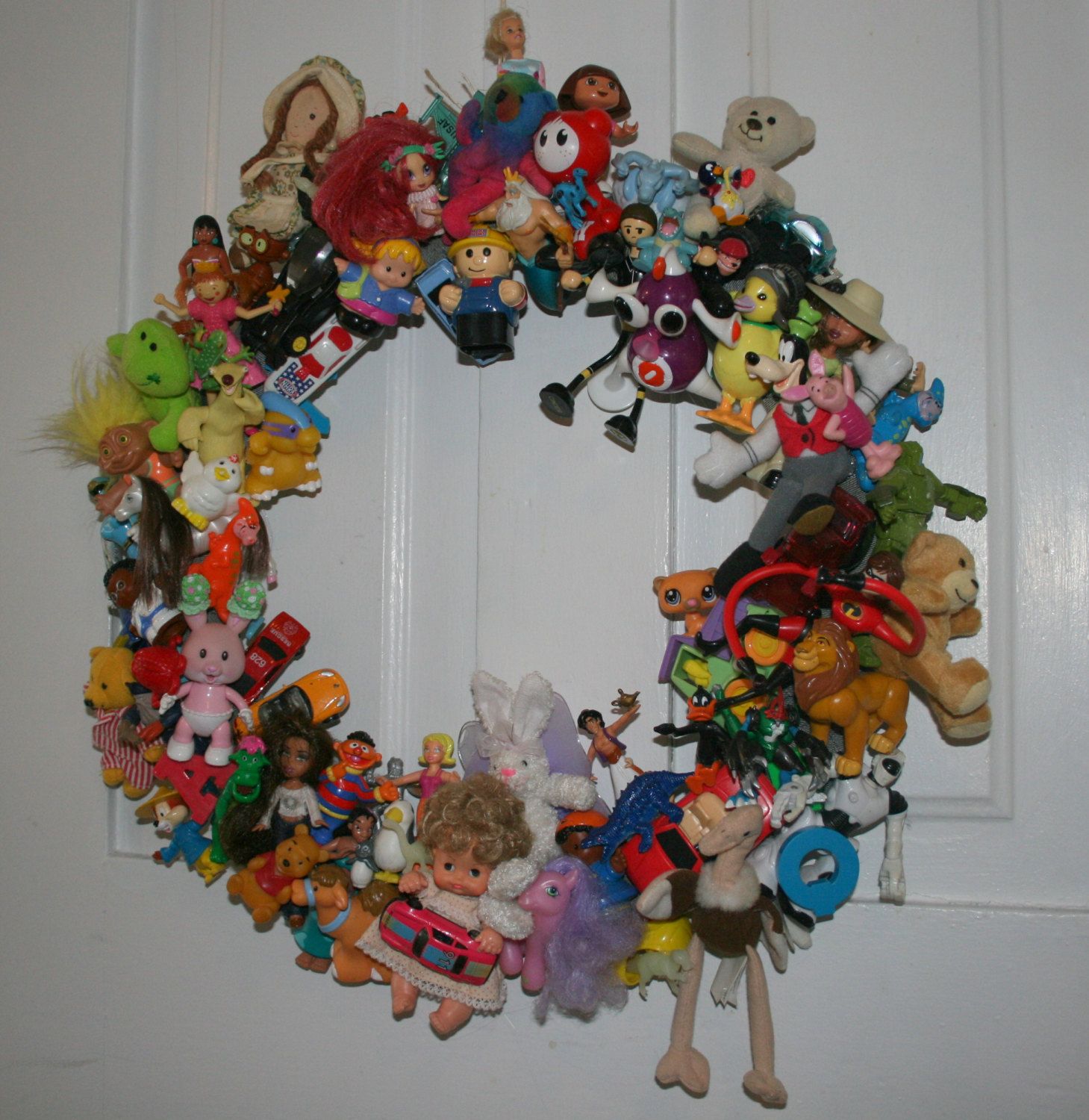 Toy Wreath - Memories in the Round. $180.00, via Etsy. | church ...