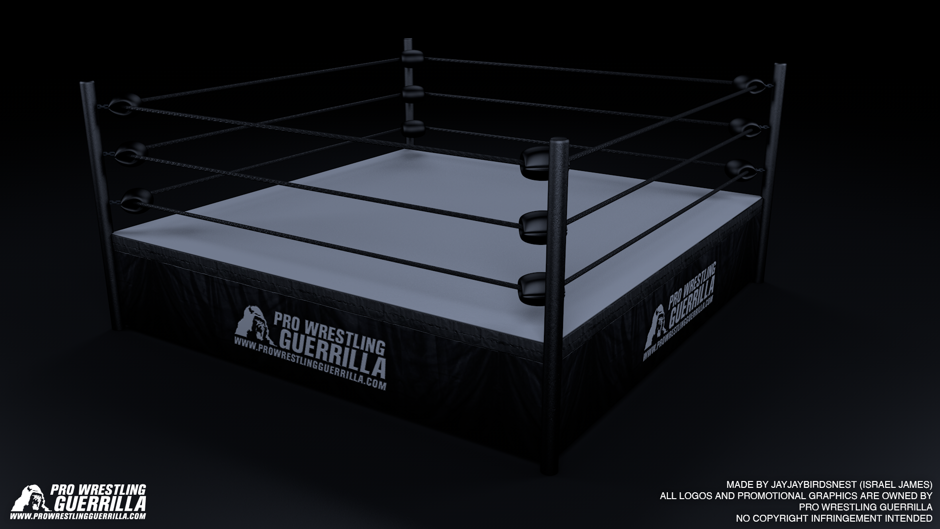 WWE RAW 3D Wrestling Ring by jayjaybirdsnest on DeviantArt