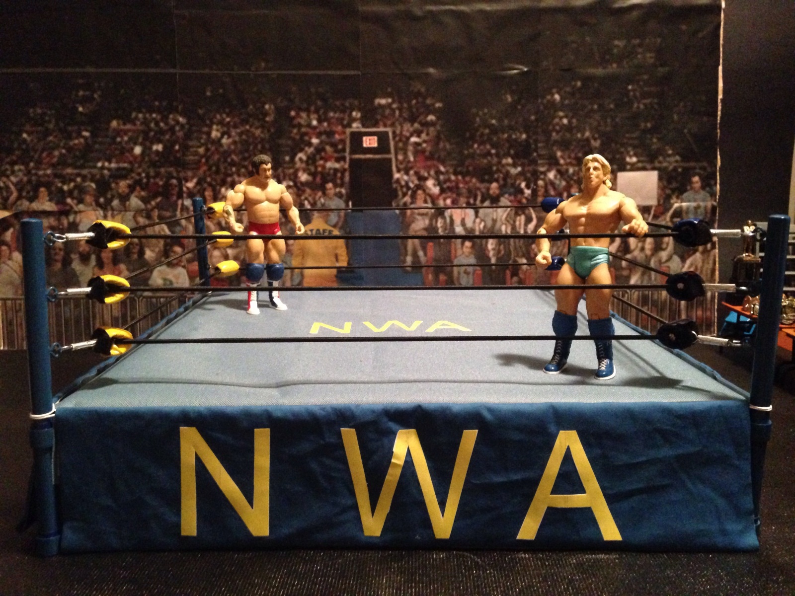 NWA Wrestling Ring for Mattels/Jakks | Wrestlingfigs.com WWE Figure ...