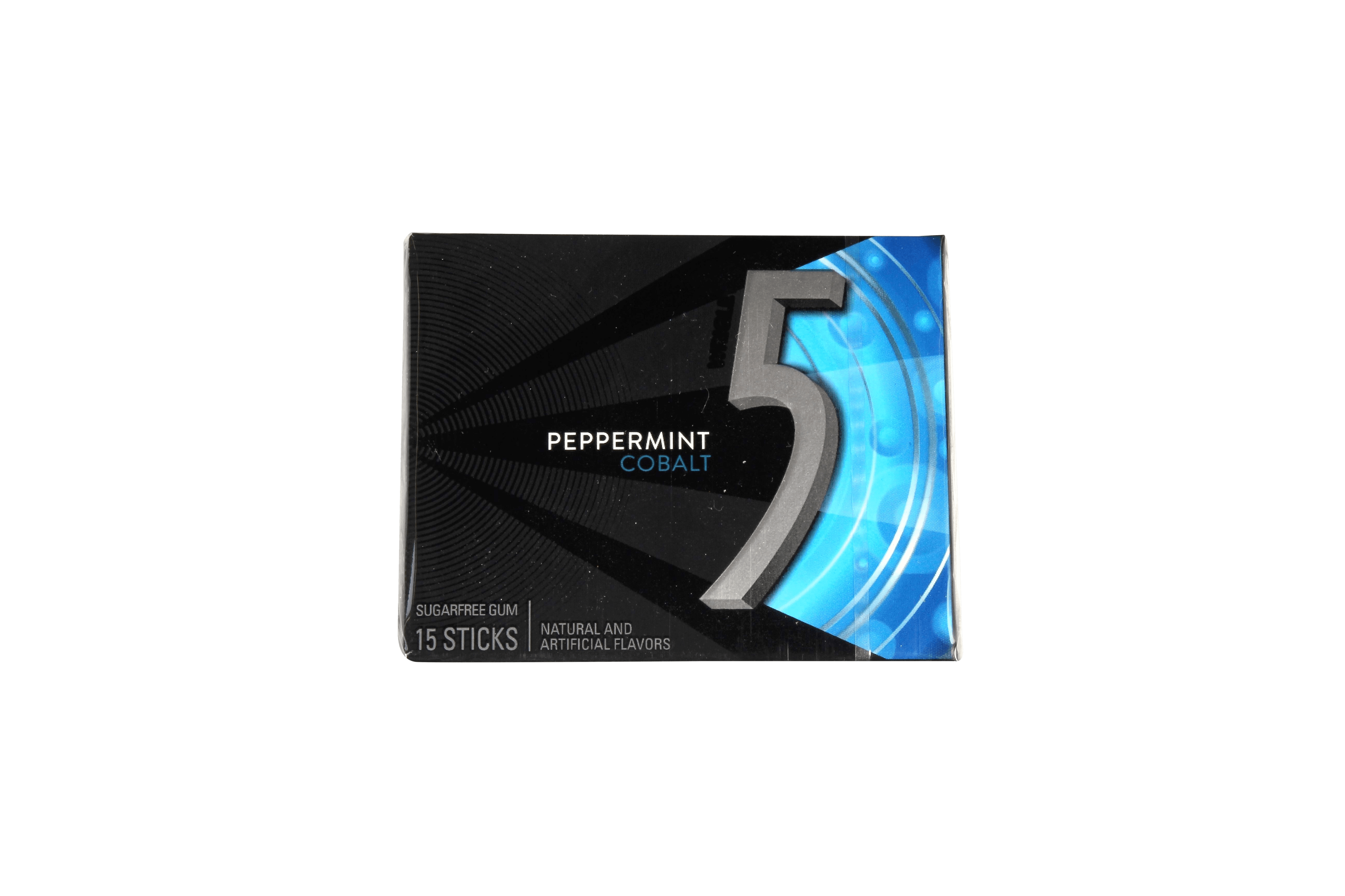 Wrigley's Cobalt 5 Peppermint Gum 15 Sticks | Hangry Kits