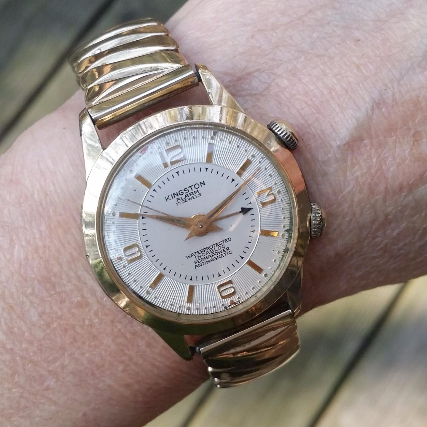 Kingston Wrist Watch Alarm 17J 17 Jewels Swiss Movement - PreAdored™