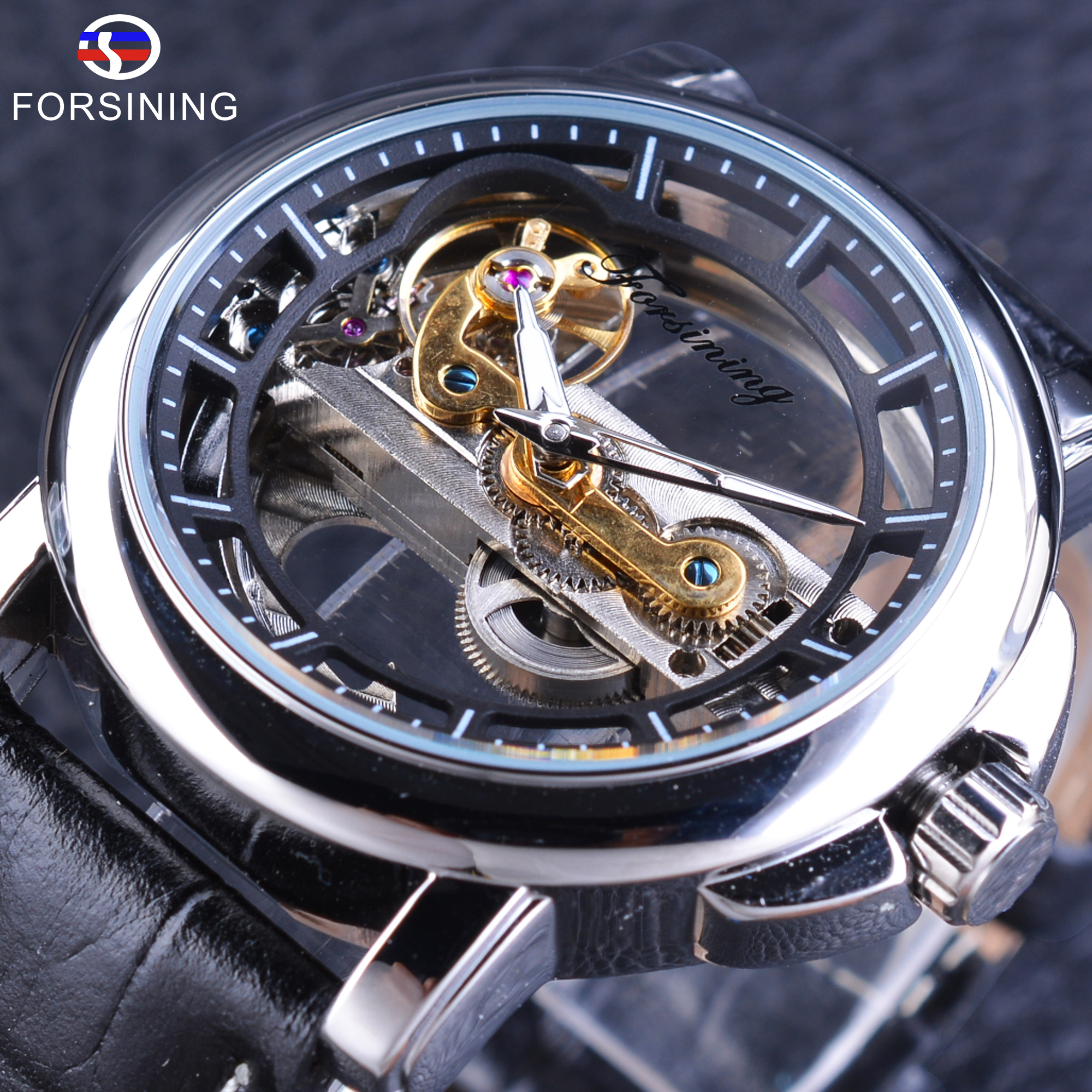 Forsining Men's Mechanical Watches with Automatic Winding Waterproof ...