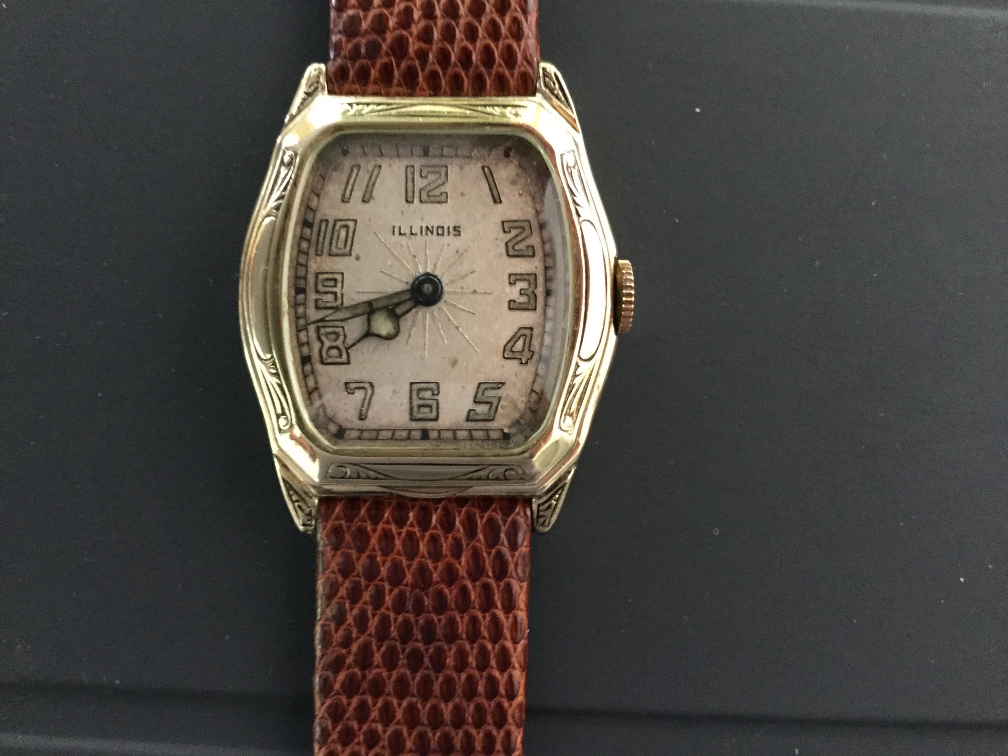 Illinois Consul Green Gold Wrist Watch. SOLD. - The Illinois Watch