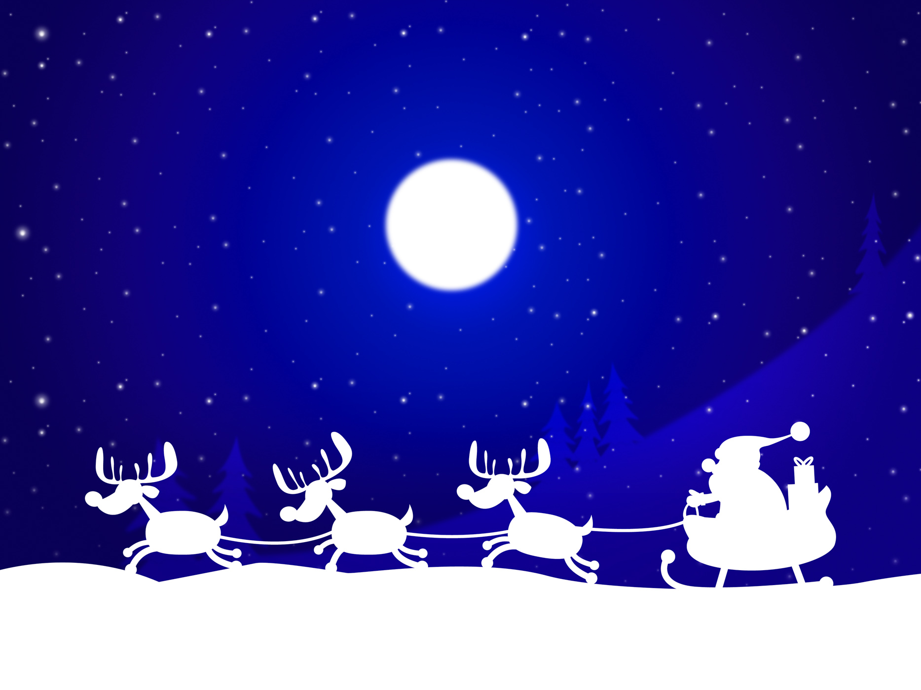 Xmas reindeer indicates father christmas and celebration photo