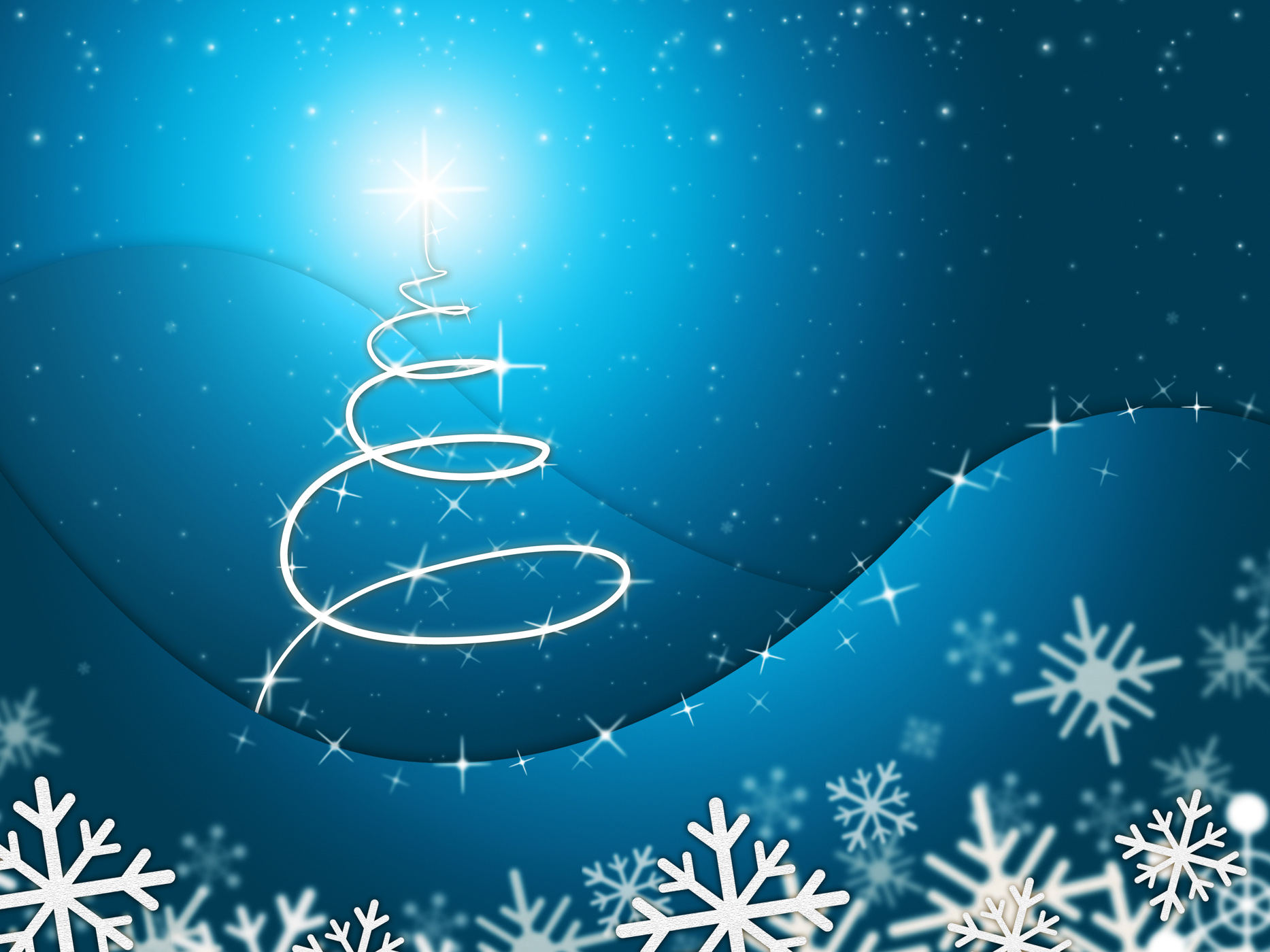Xmas Tree Represents New Year And Backdrop, Abstract, Icecrystal, Winter, Snowy, HQ Photo