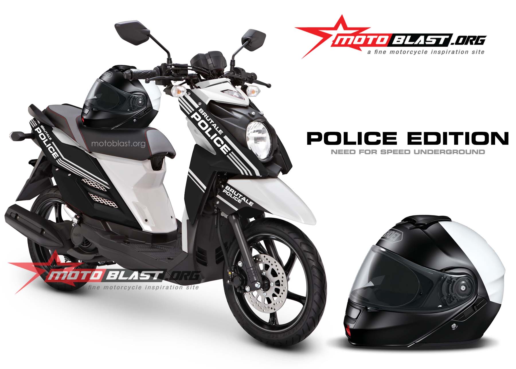 Yamaha X ride Black Police Edition!! | MOTOBLAST