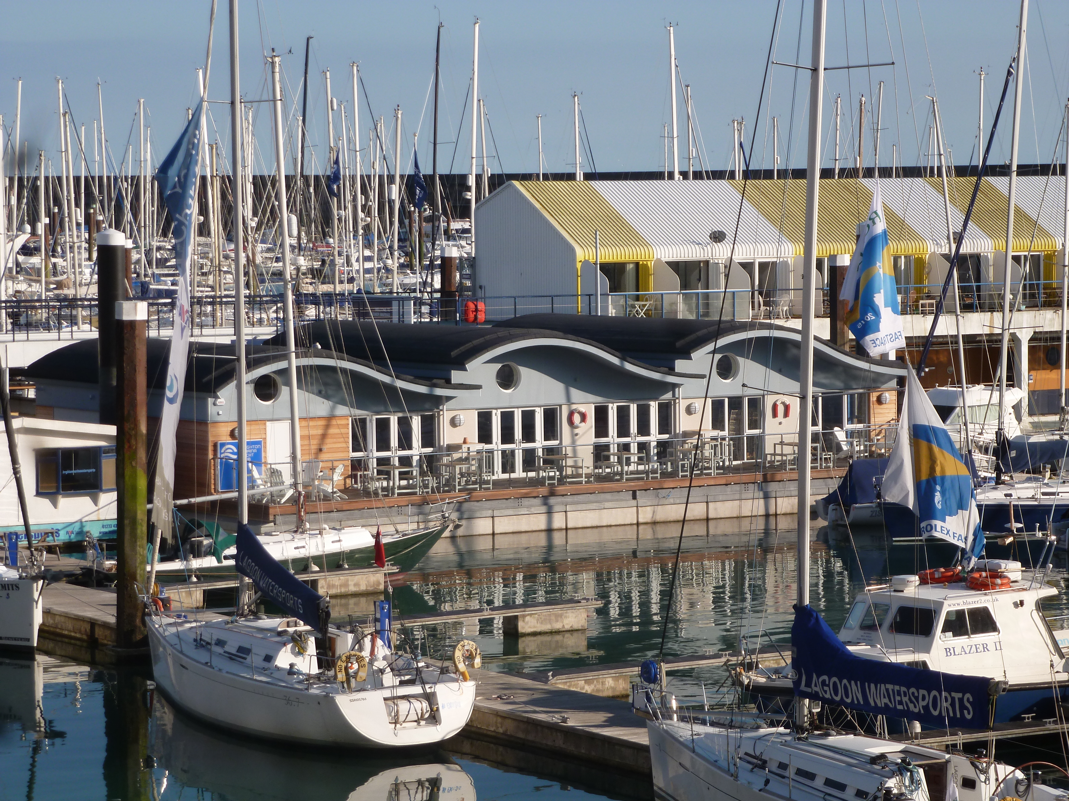 Brighton Marina Yacht Club floating clubhouse open for business ...