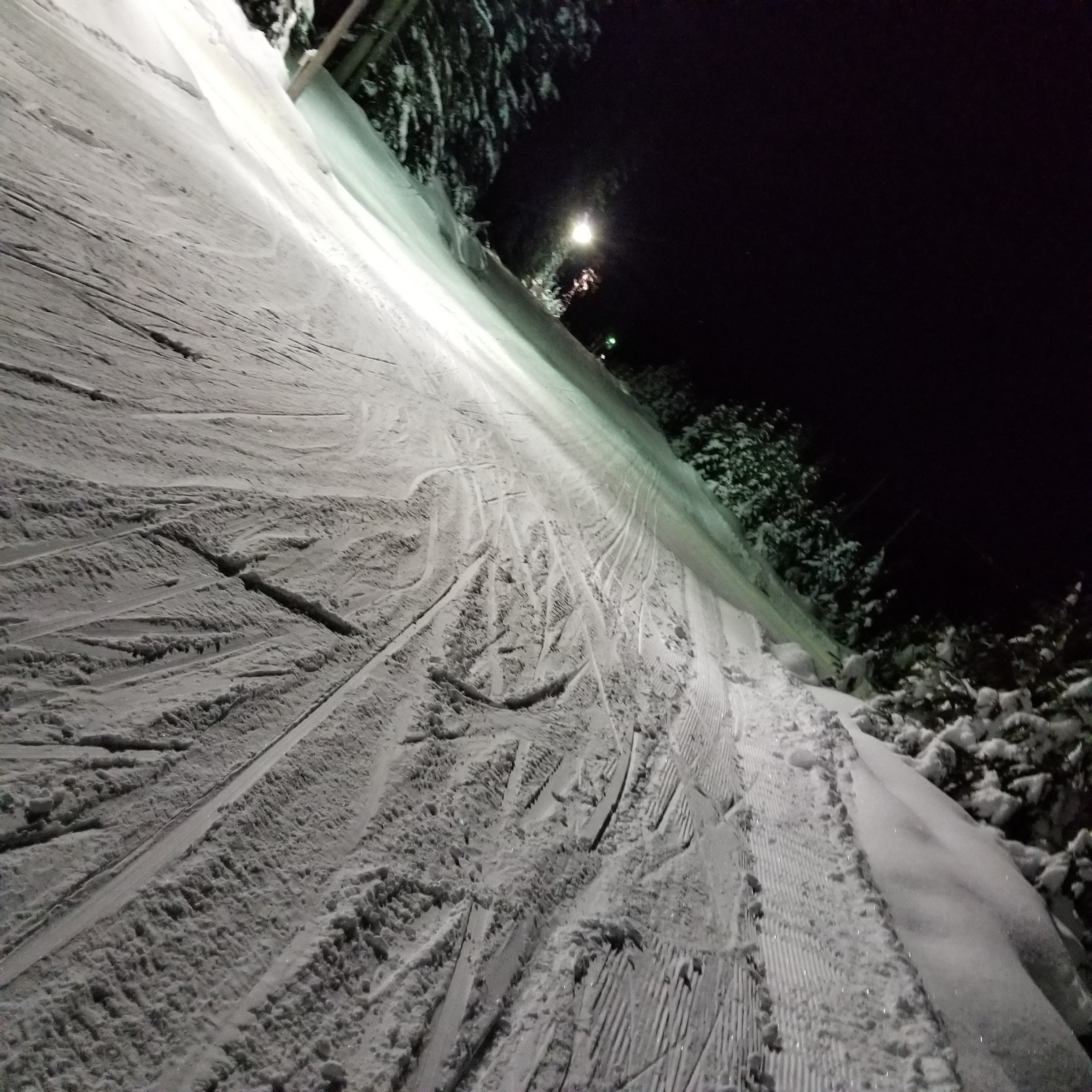 Yay lower powerline was perfect for skate and classic cross-country skiing @cypressmtn last night #endlesswinter #lucky 20171220_210203 photo