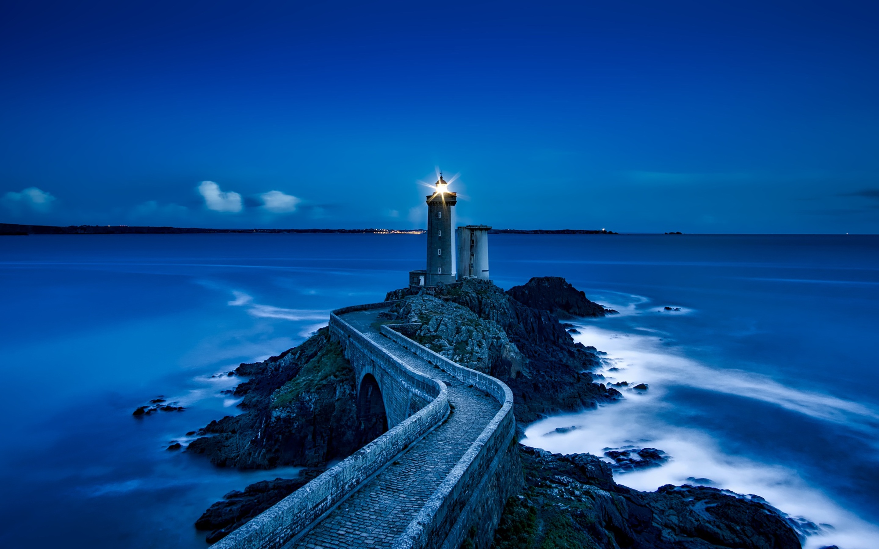 2880x1800 France Lighthouse Landmark Ocean Macbook Pro Retina HD 4k ...