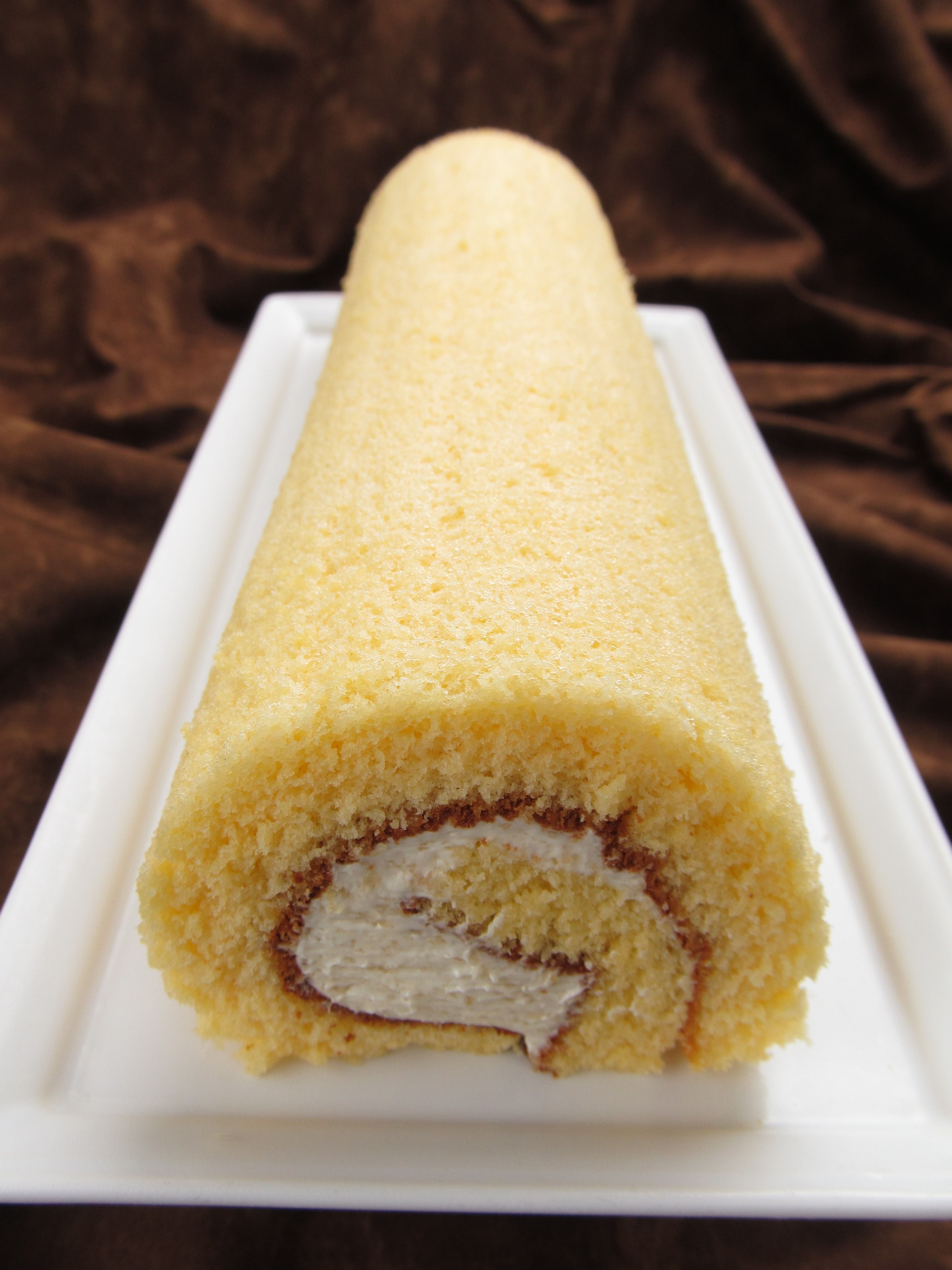 Yellow baked roll pastry photo