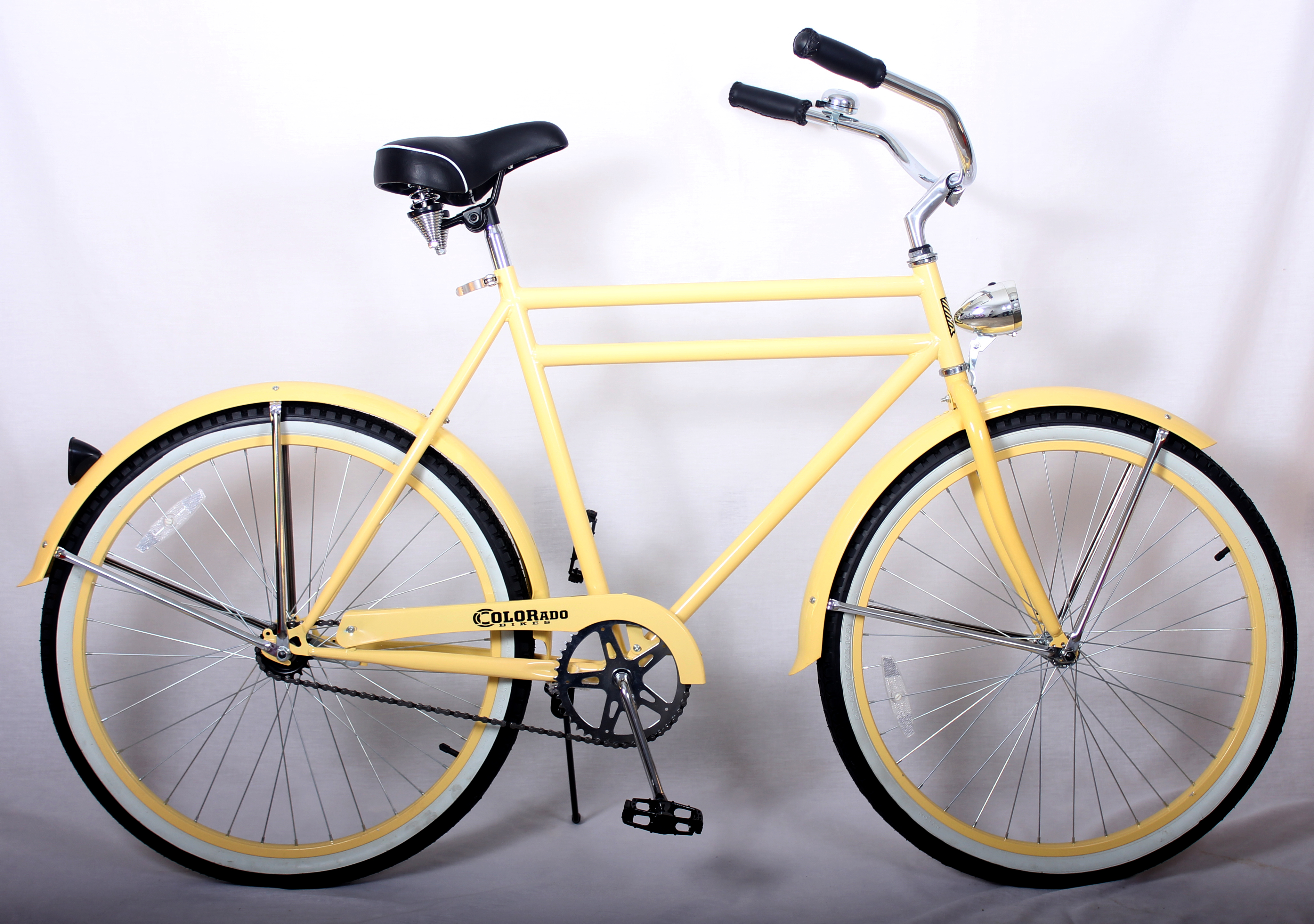 Men's Cruiser Bike - Yellow - Colorado Bikes