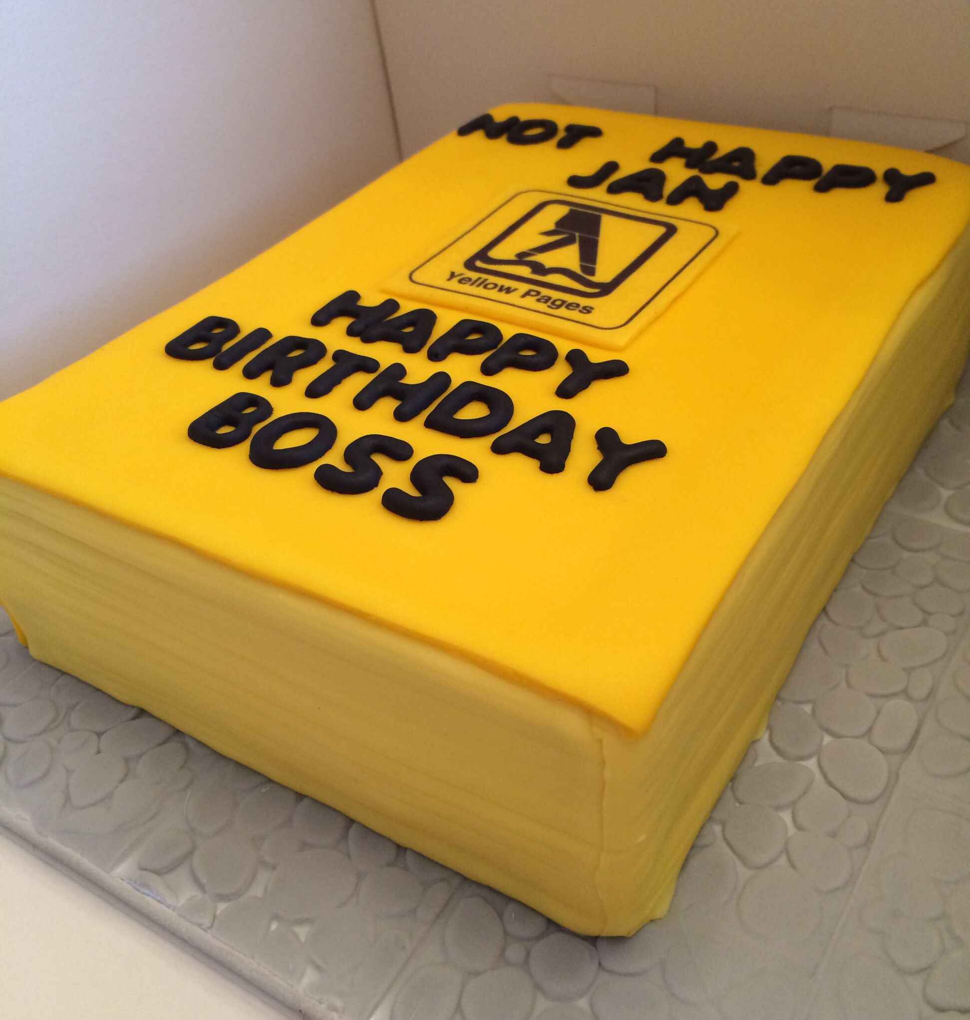 Yellow pages phone book birthday cake | Cakes made by Diane Wilks ...