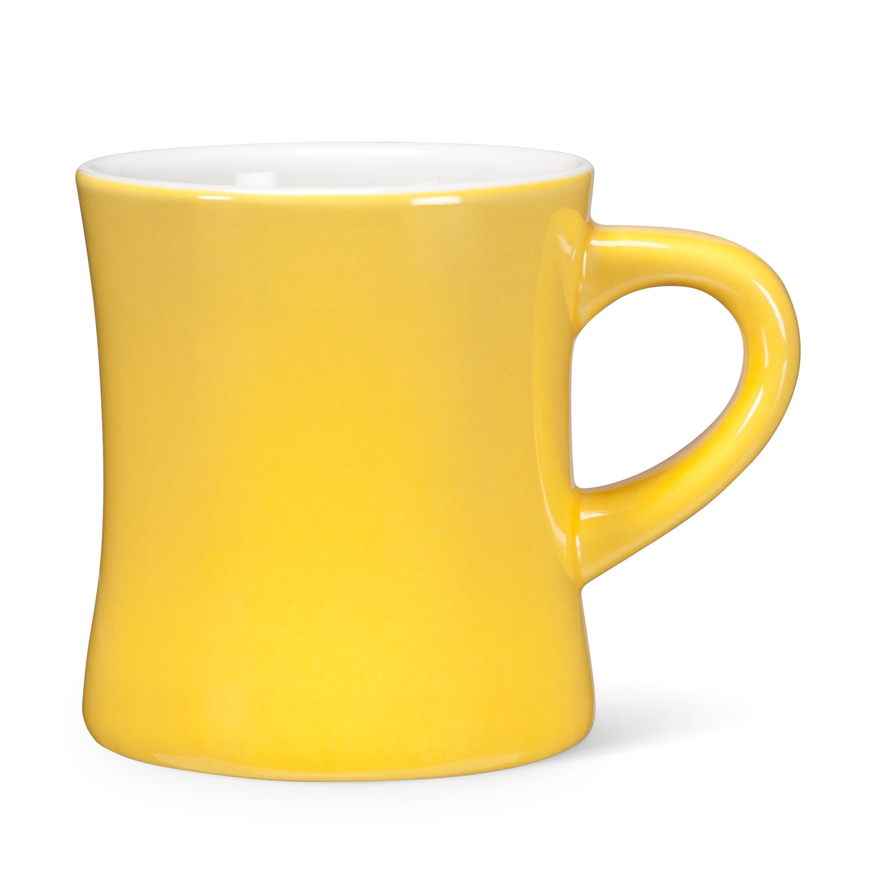 Set of 6 Yellow Porcelain Tea Cups & Coffee Mug Collection ...