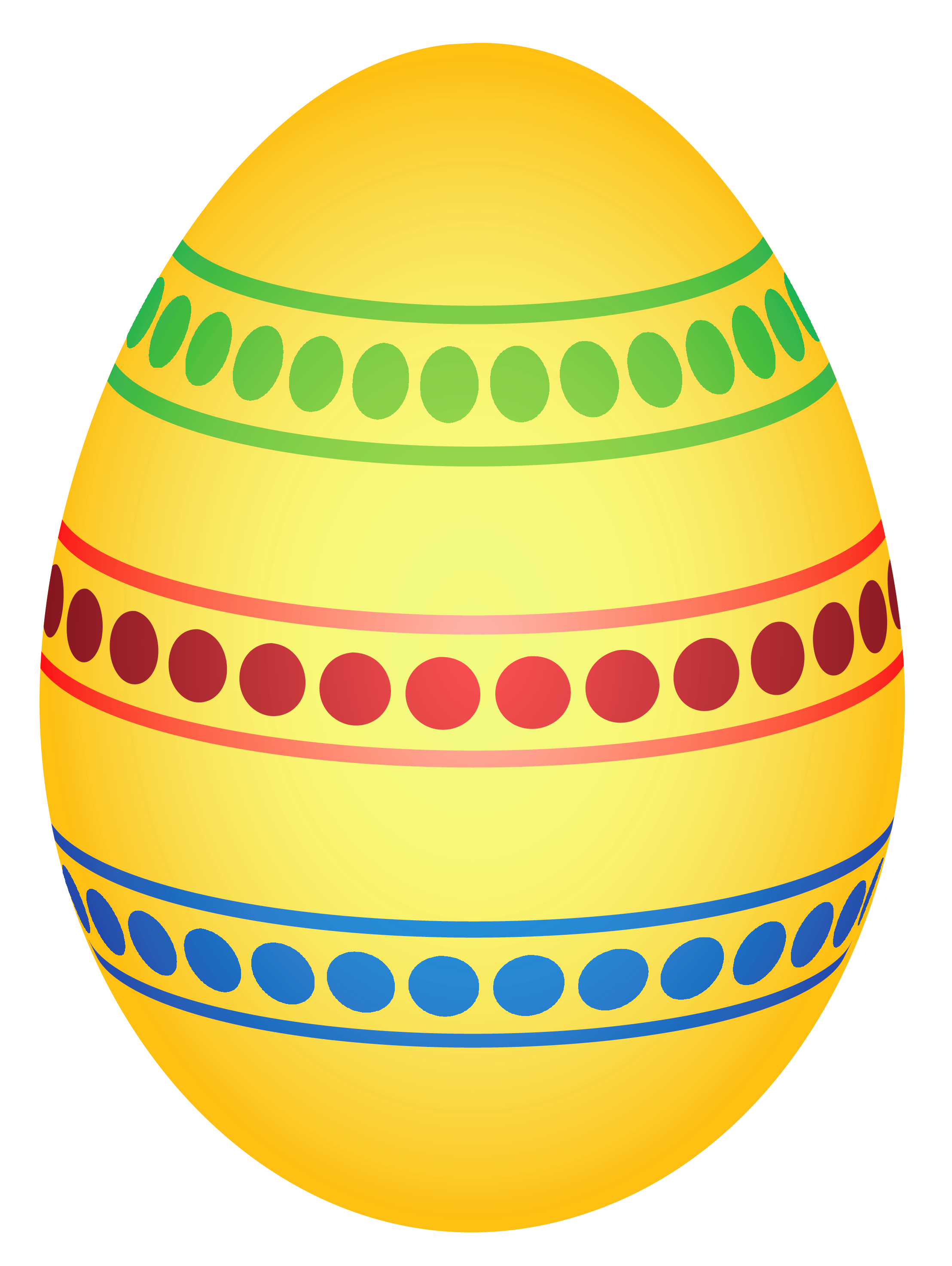 Yellow Colorful Dotted Easter Egg PNG Clipairt Picture | Gallery ...