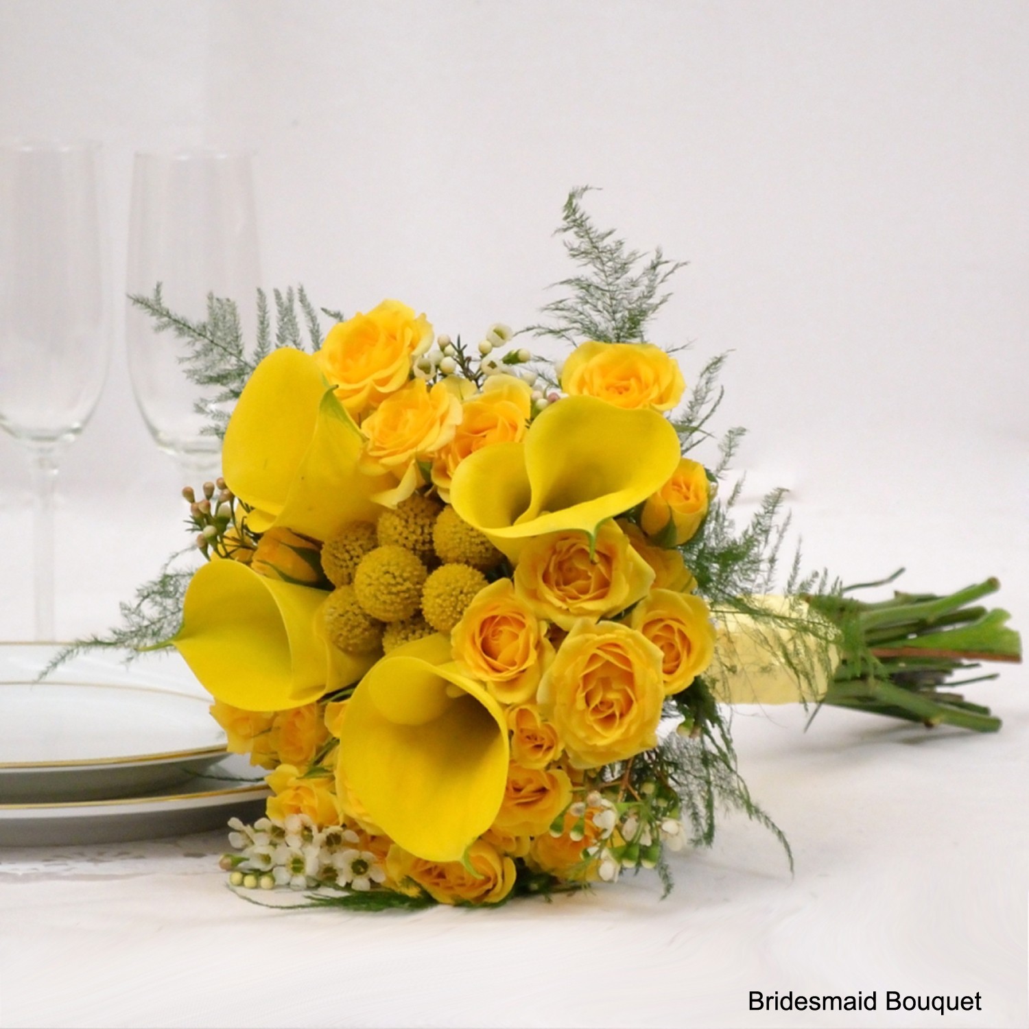 Yellow Enchantment Wedding Flower Bouquet & Arrangements