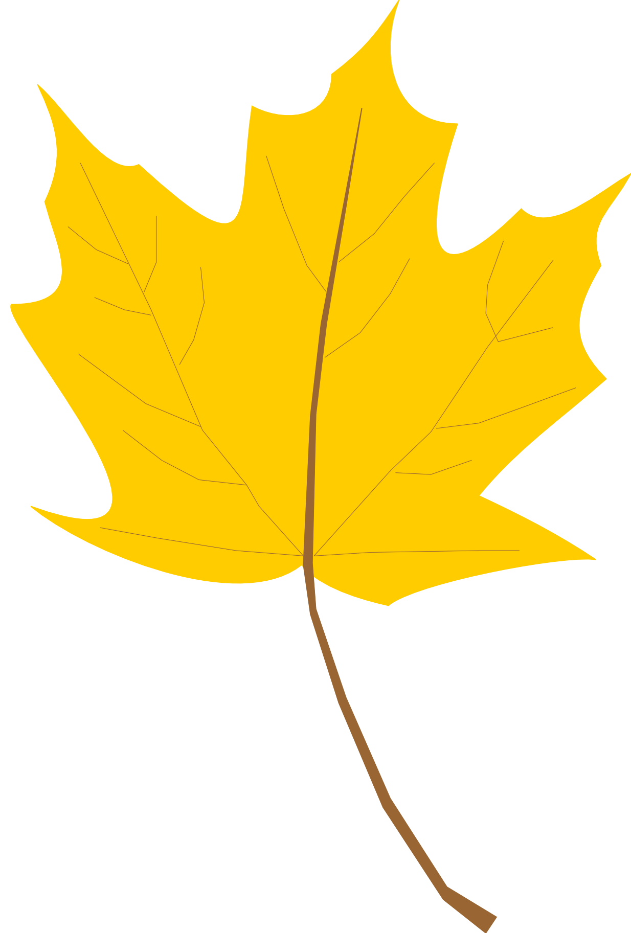 Yellow leaf photo
