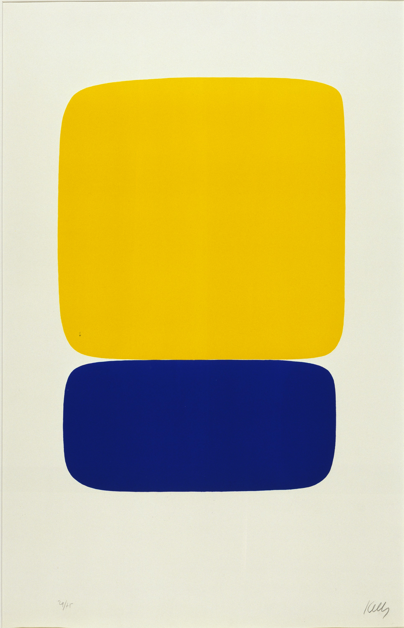 Yellow over Dark Blue, from the Suite of Twenty-seven Color ...